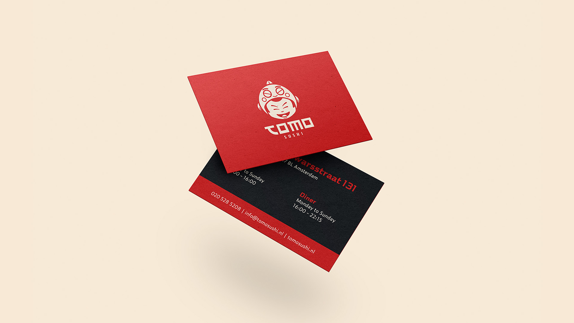Tomo Sushi Business Card Design by Jeffrey Dirkse