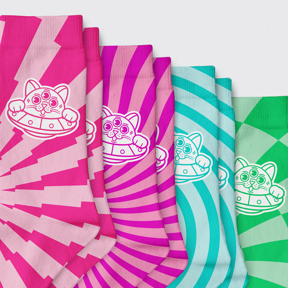 Far Out - Cosmic Infused Weed Sock Designs by Jeffrey Dirkse