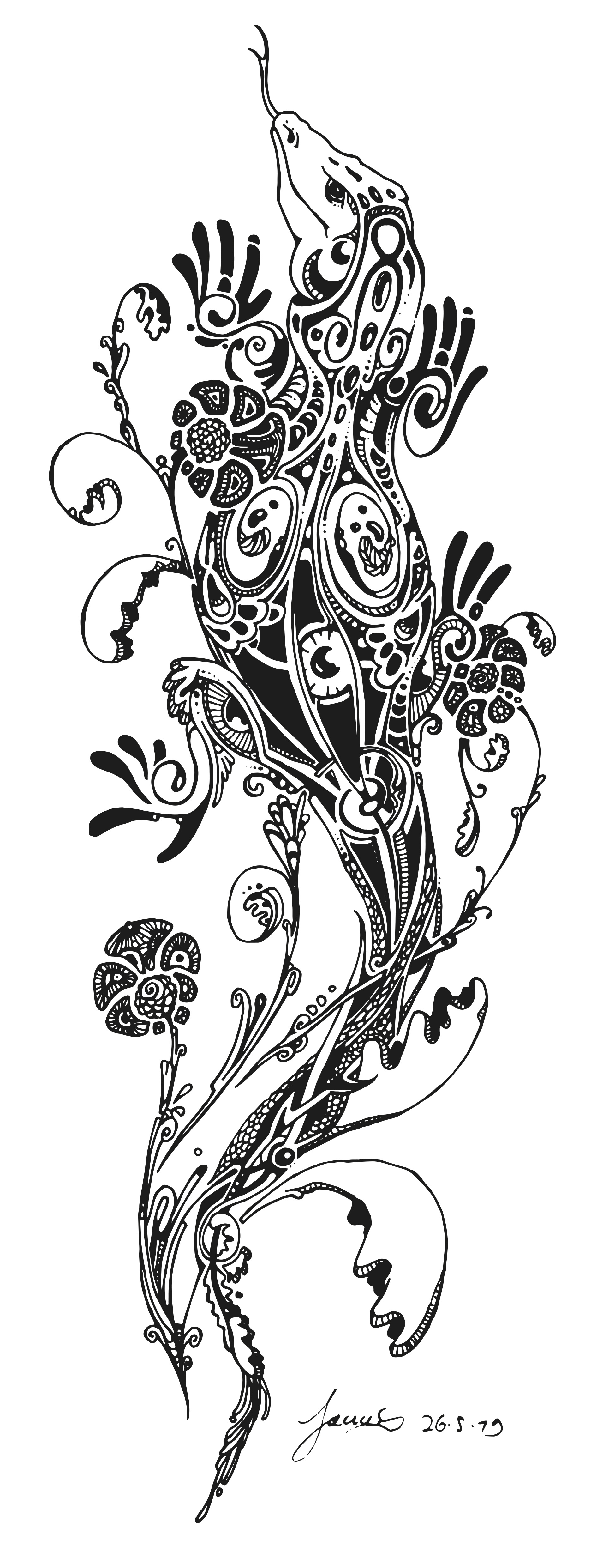 "Lizzy" Tattoo deisgn