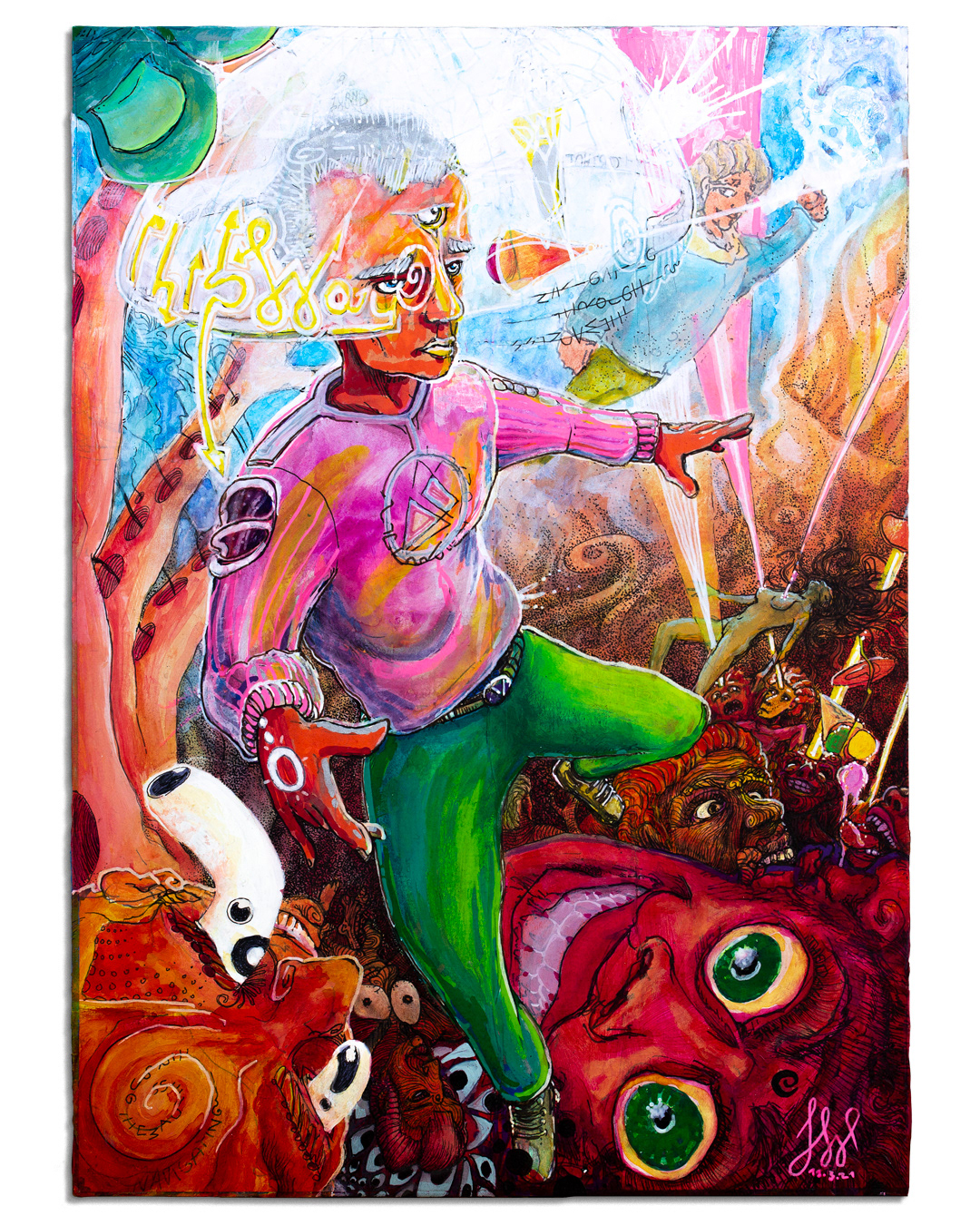 Navigating through the Madness - Mixed Media