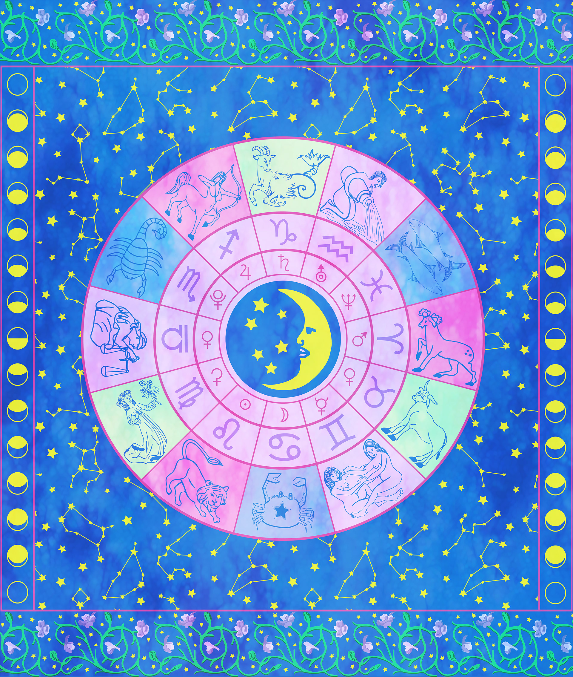 Tie Dye Tapestry, 2020