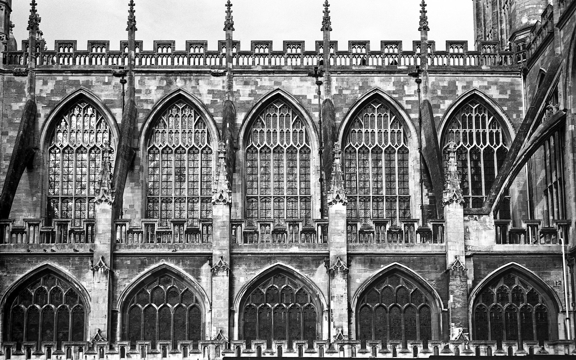 Side of Westminster Cathedral, London England