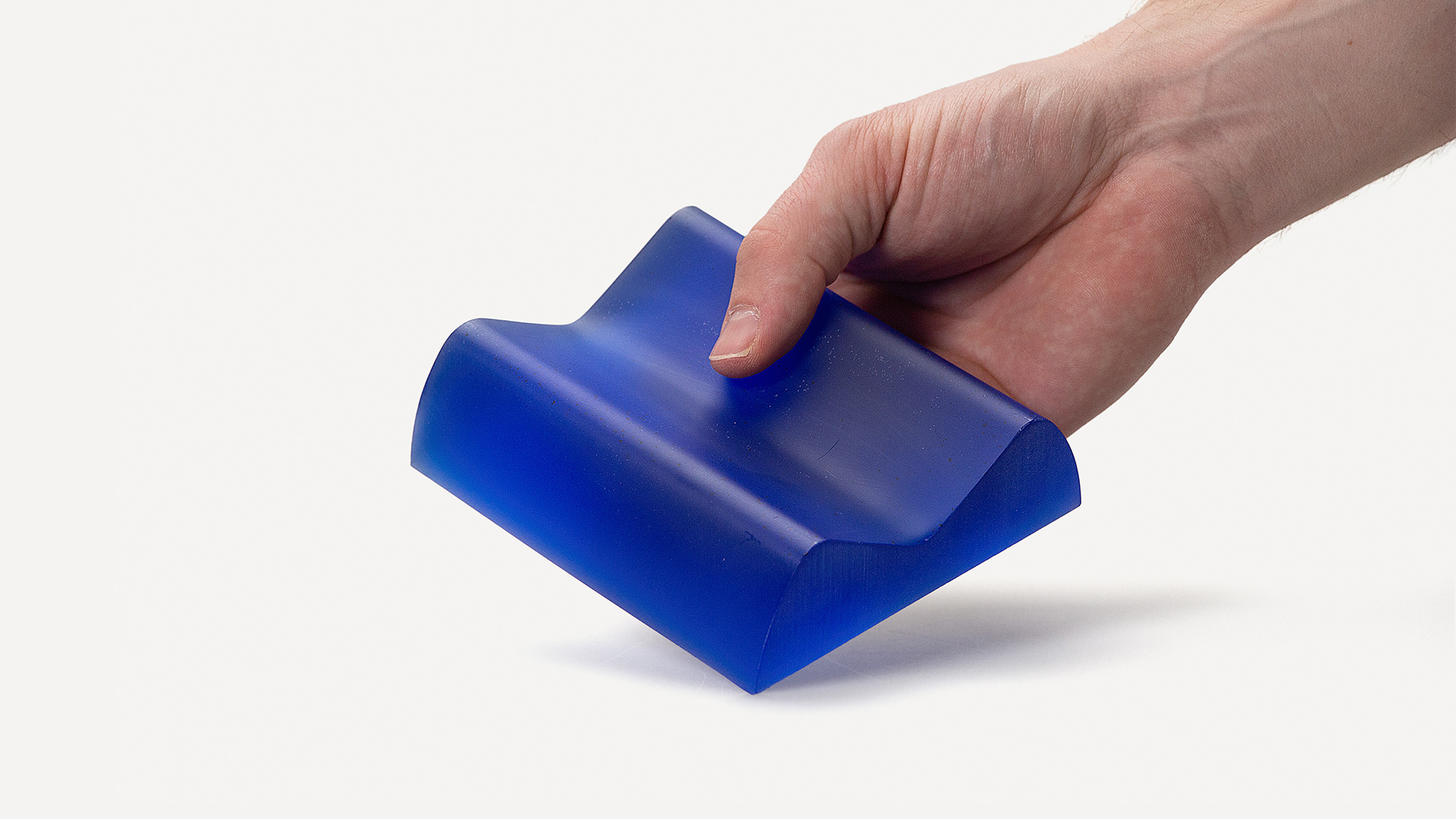 Product Clessidra, blue epoxy desk tray/paperweight