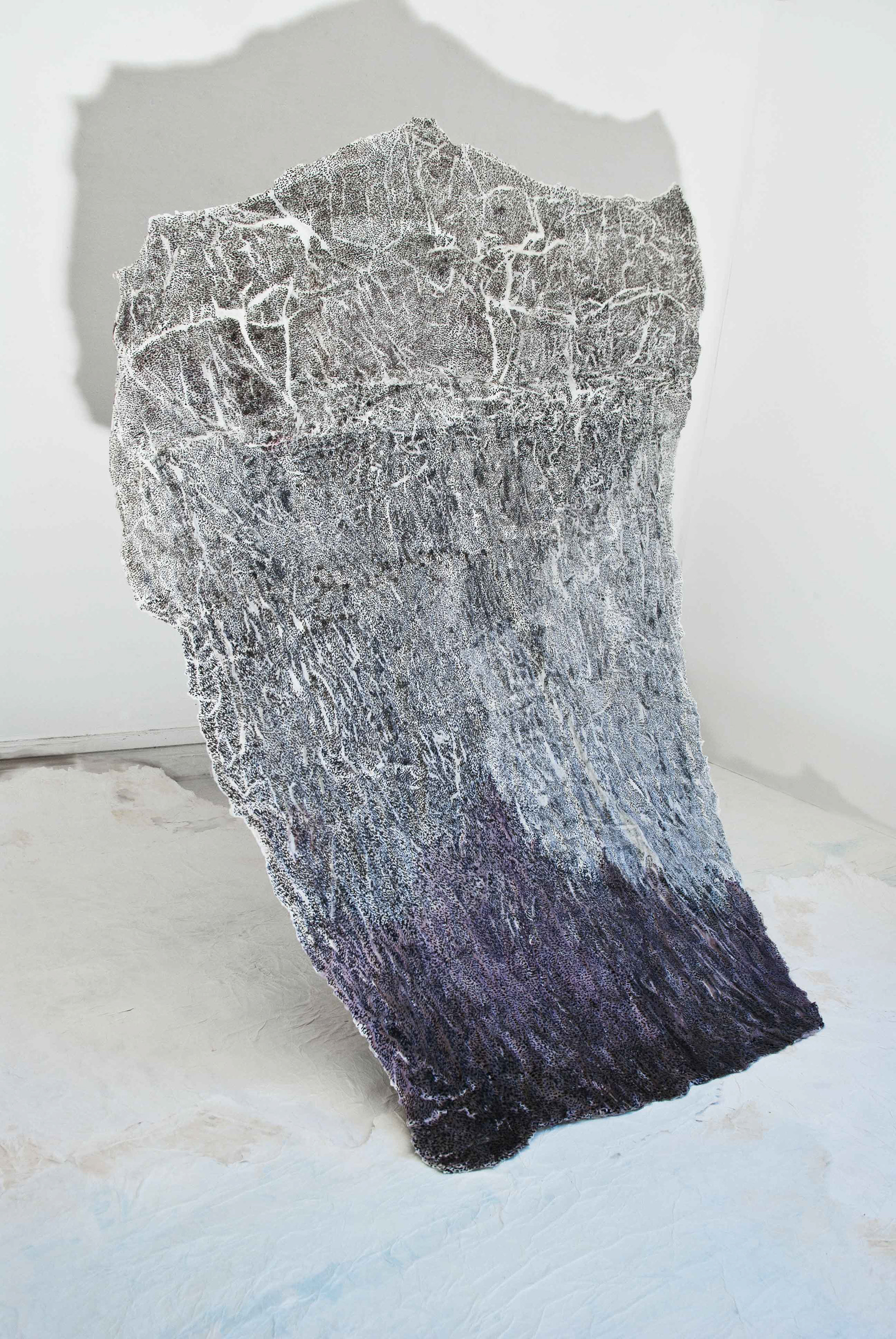 "Segel" 2012-17/ 175x130cm/ paper shaped/ mixed media
