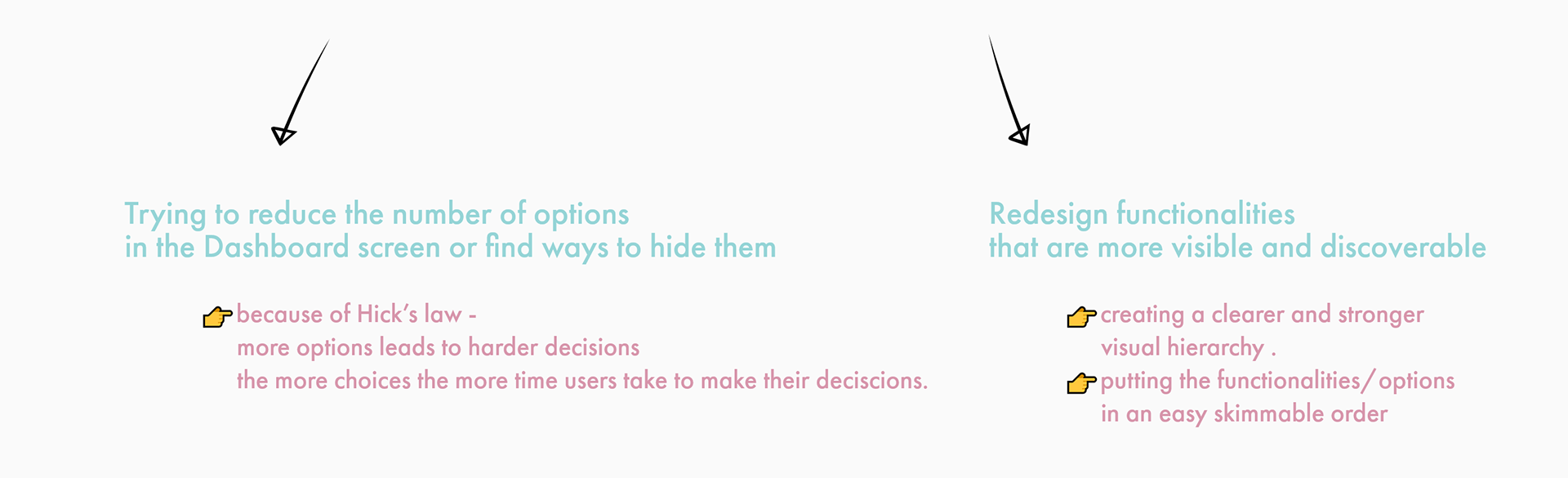 more solutions for a better User Experience