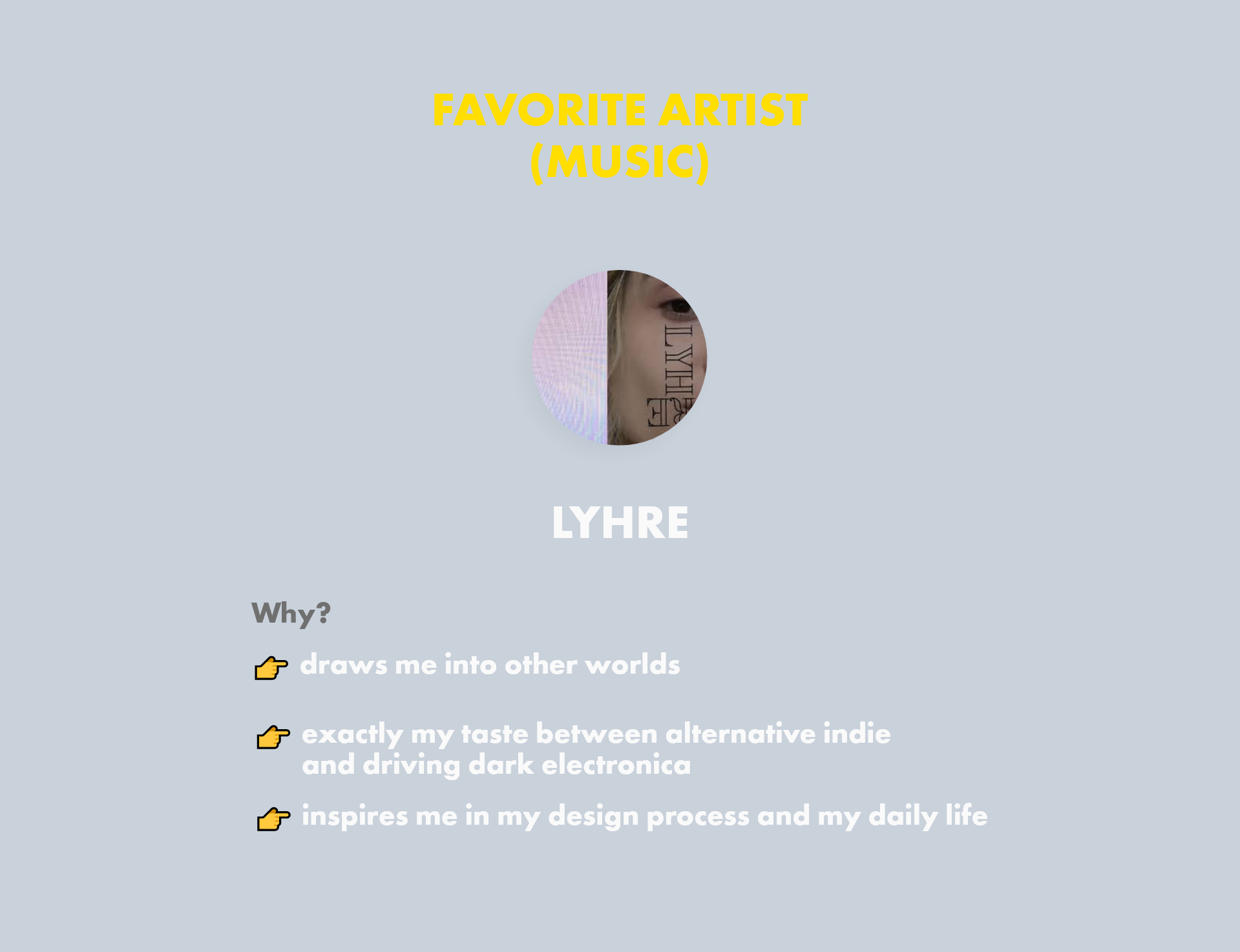Favorite Artist(Music): Lyhre