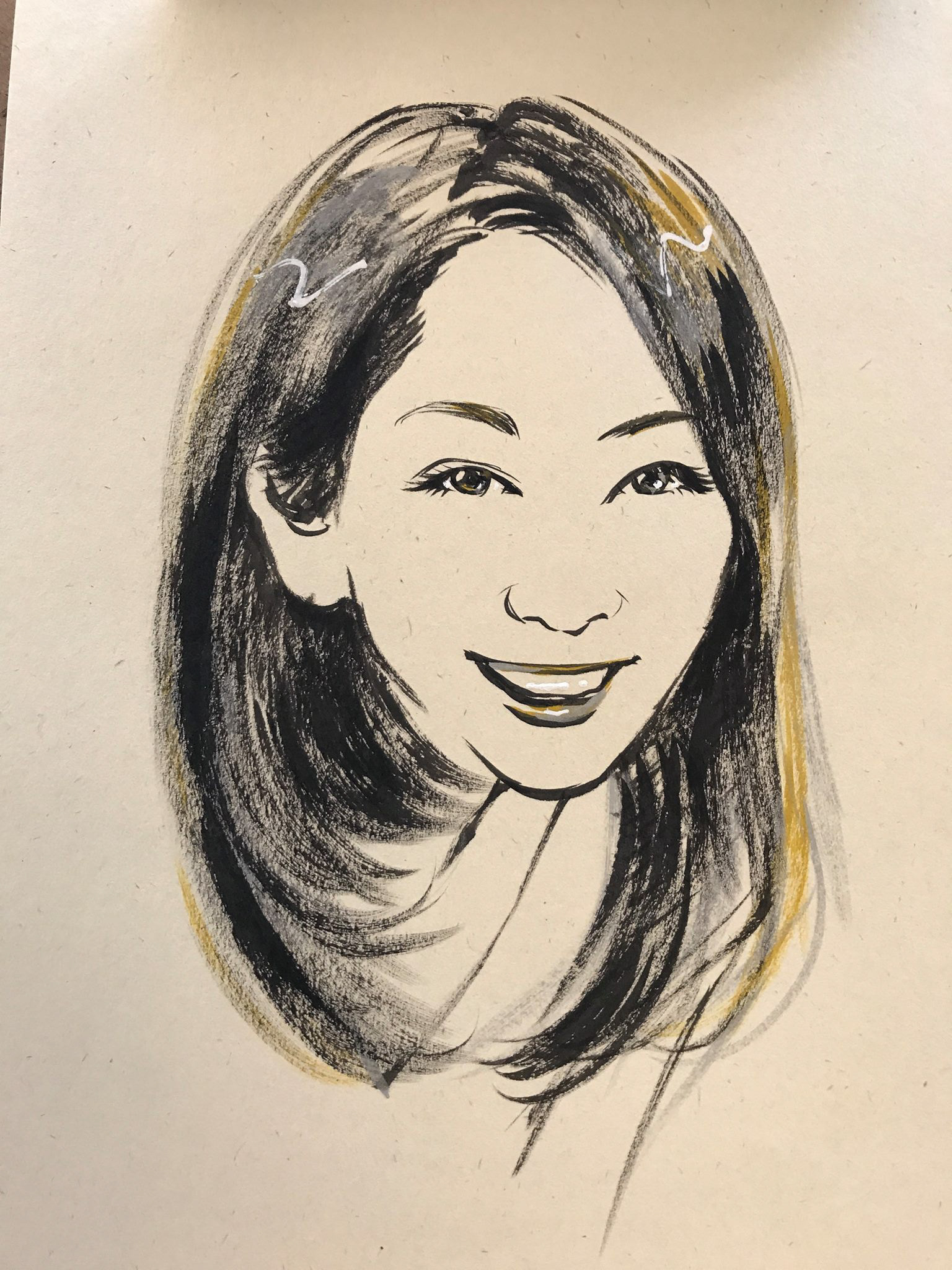 似顔絵日本一 オンライン絵画デッサン教室kotorie 講師 吉高里音 Works 似顔絵3分速書き 似顔絵日本一 オンライン絵画デッサン教室kotorie 講師 吉高里音 Works 似顔絵3分速書き