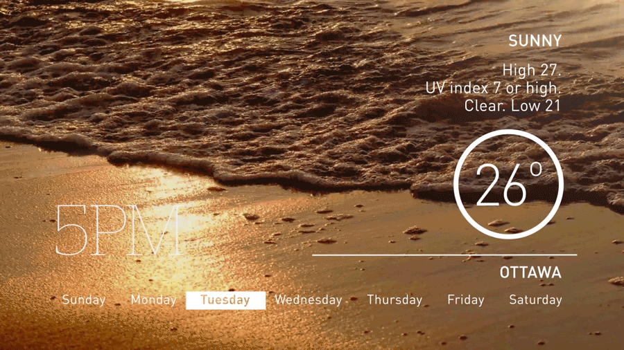 CBC News Weather concept gif 01 animation motion design winnipeg canada mograph 2D graphic