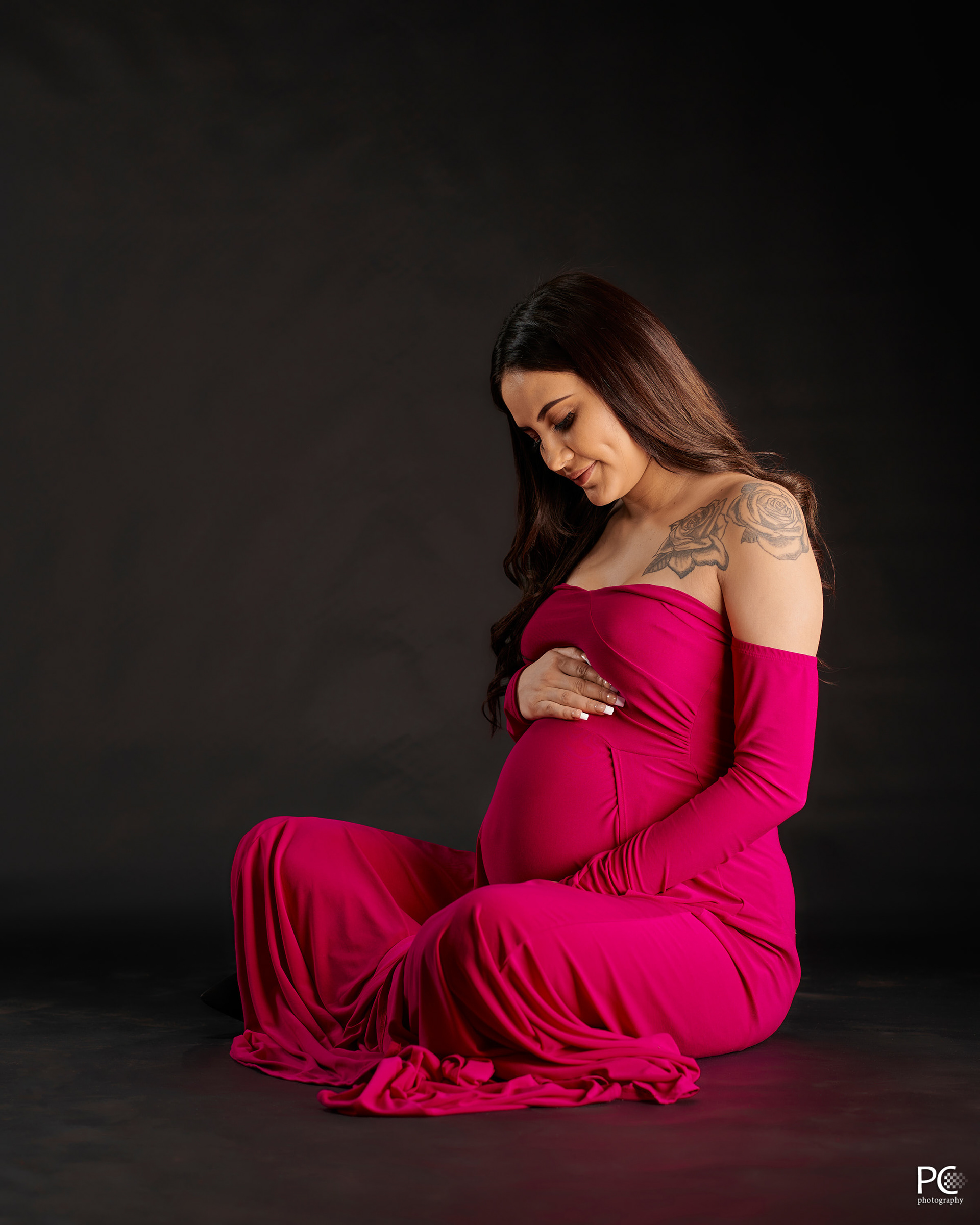 Maternity studio photography