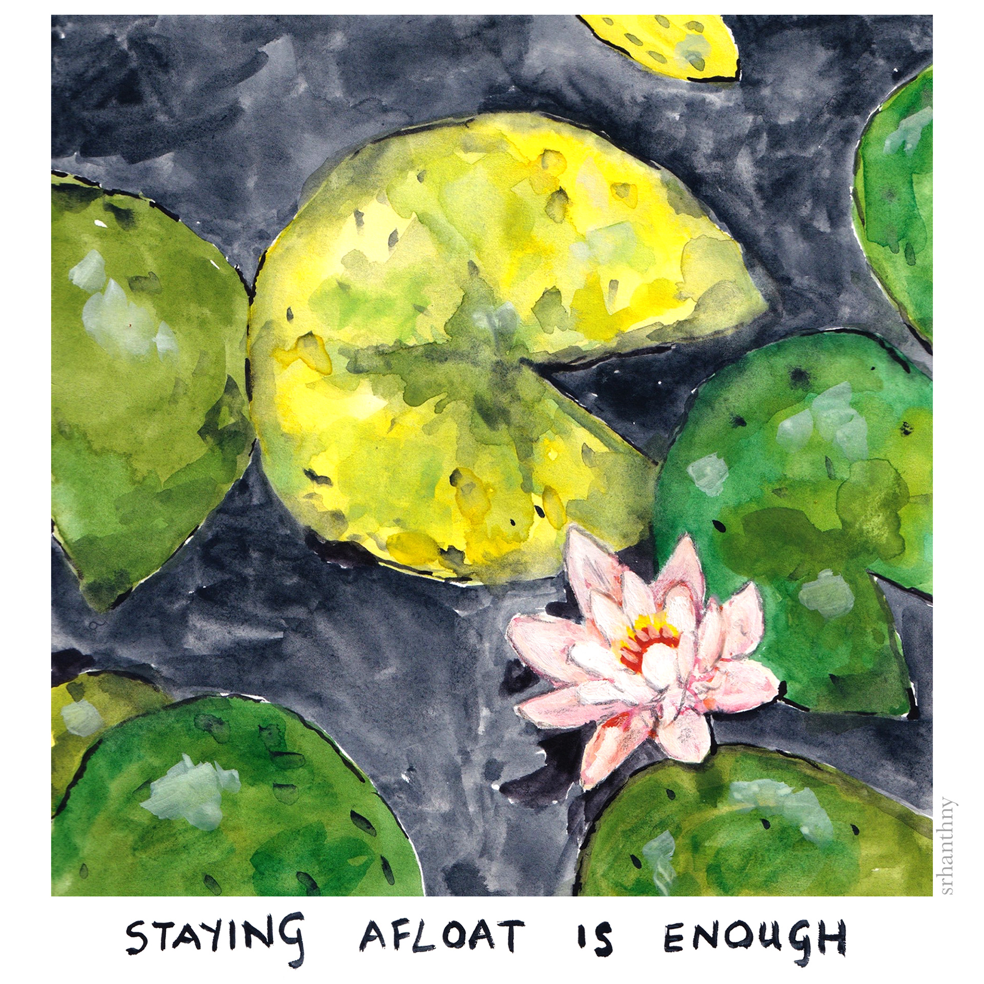 'Staying Afloat' painting (2021)