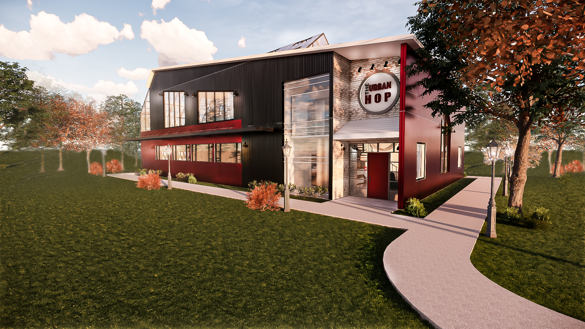 Exterior Main Entry Perspective