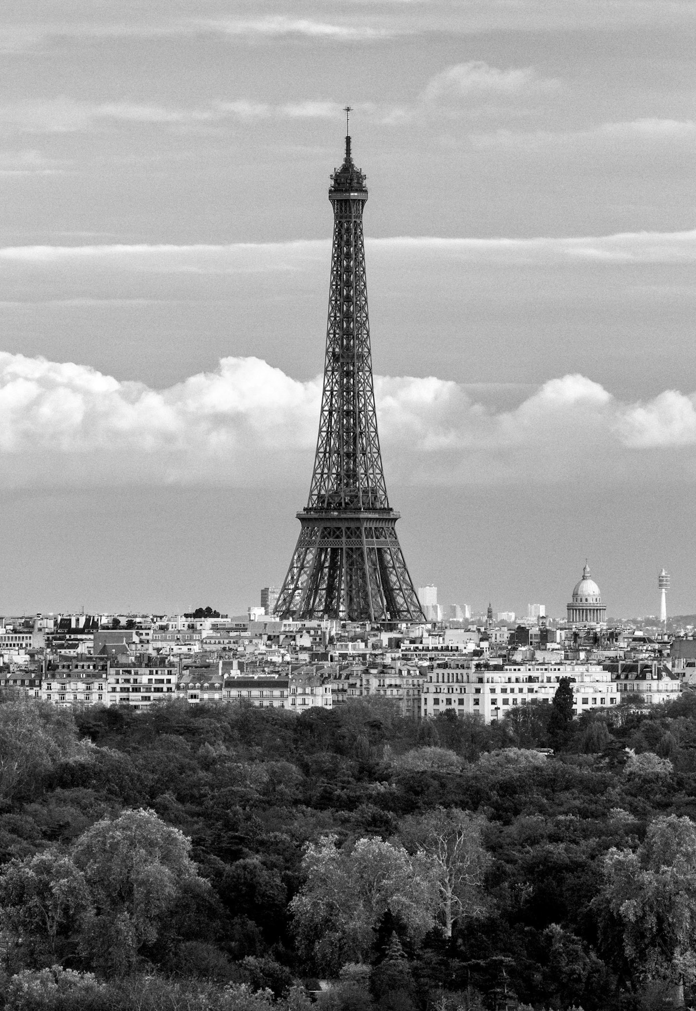 Paris : Tour Eiffel vue du Mont-Valérien