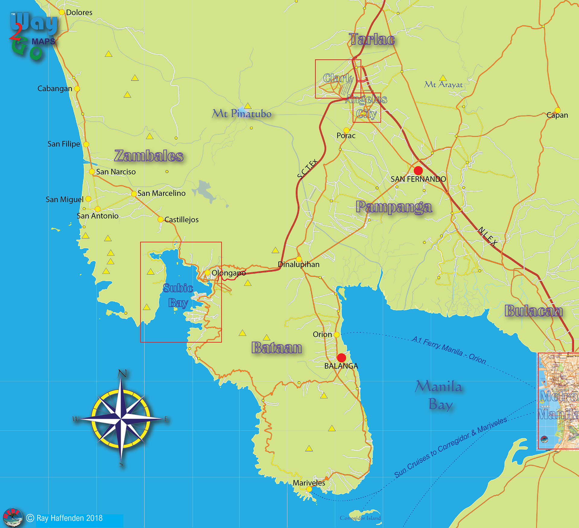 Subic Bay Maps - Map of Subic Bay