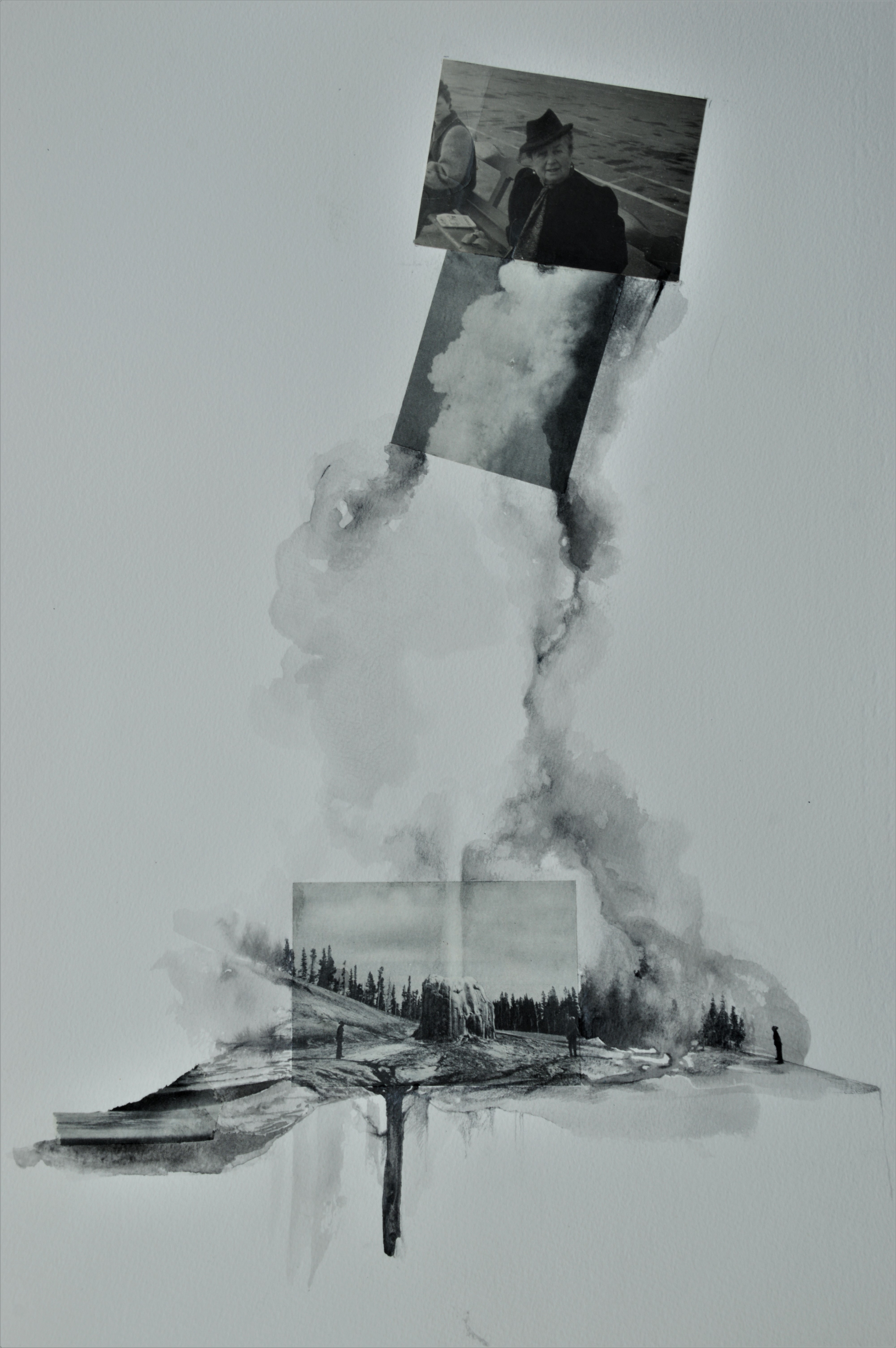 Interior landscapes #16_2020_Collage, grafite e acquerello su carta_38x56 cm_euro 550,00