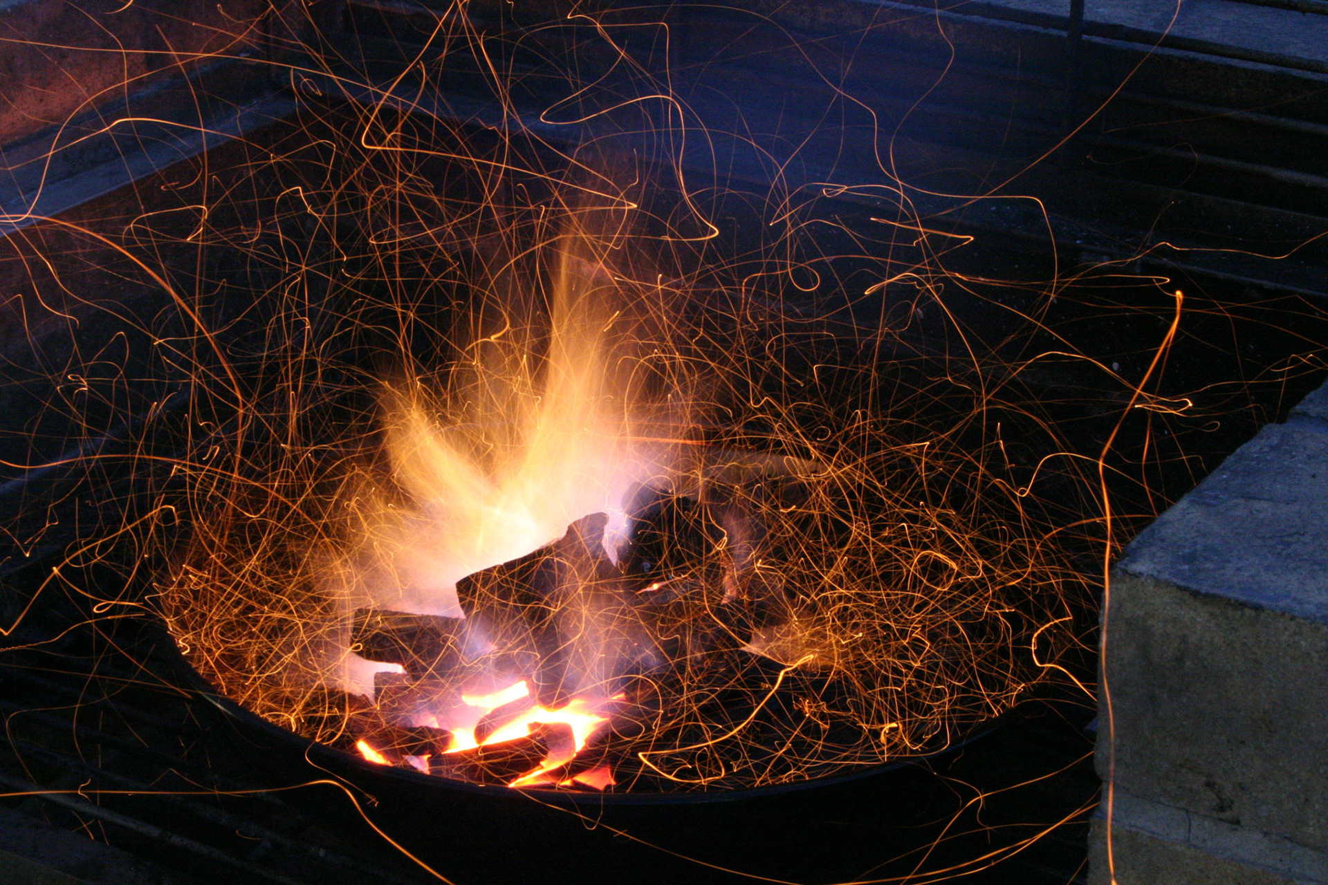 Charcoal cracking