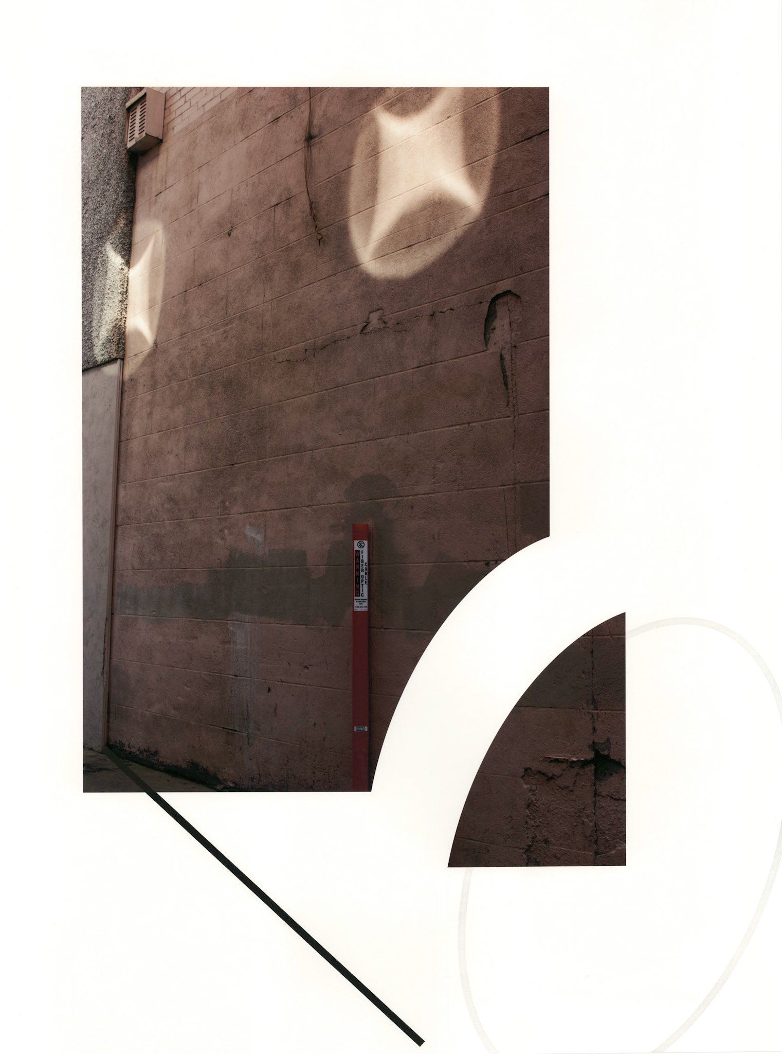 Construct No. CoIF-117 (Forced to Confront a Fear); Pigment print, graphite and ink drawing, 24 x 18 inches; © 2018