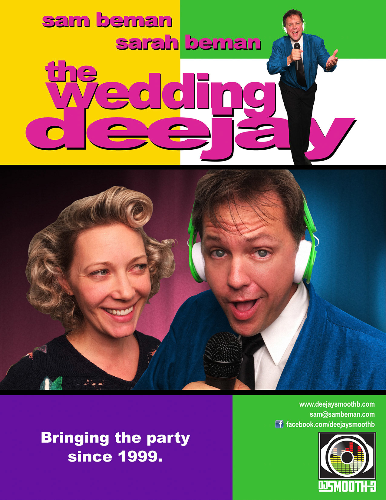 Parody promotional flyer of the Wedding Singer movie poster design.