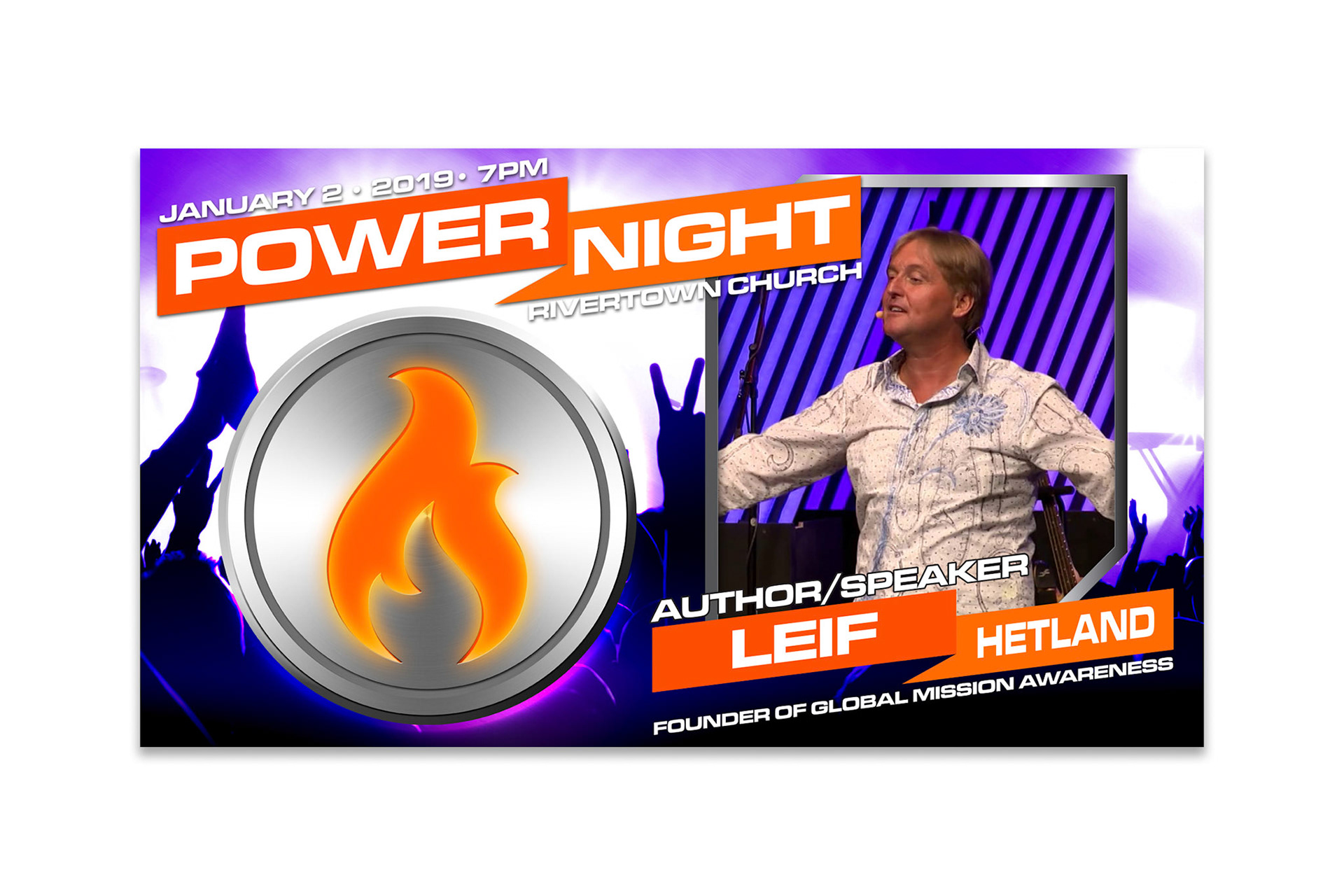 Power Night was an event held at Rivertown Church in 2019.