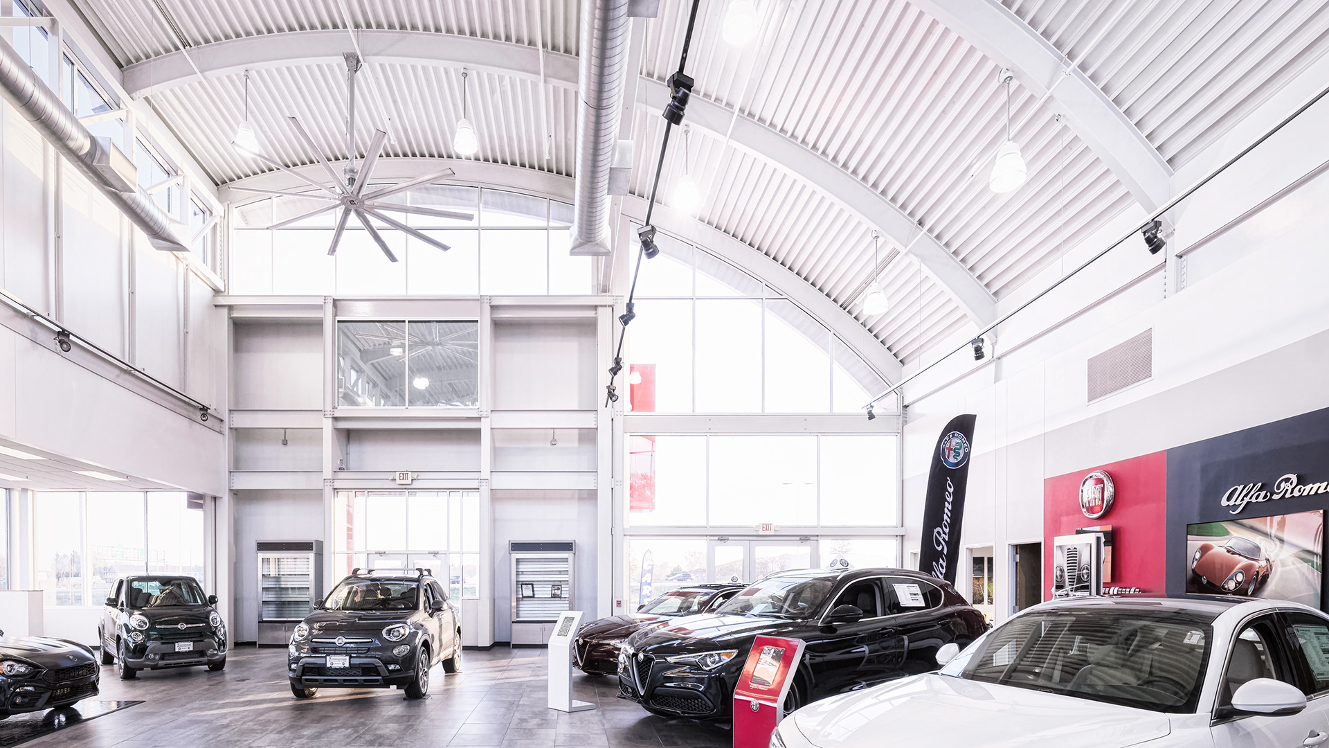architectural photography, Quad Cities, Iowa, Fiat Alfa Romeo dealership