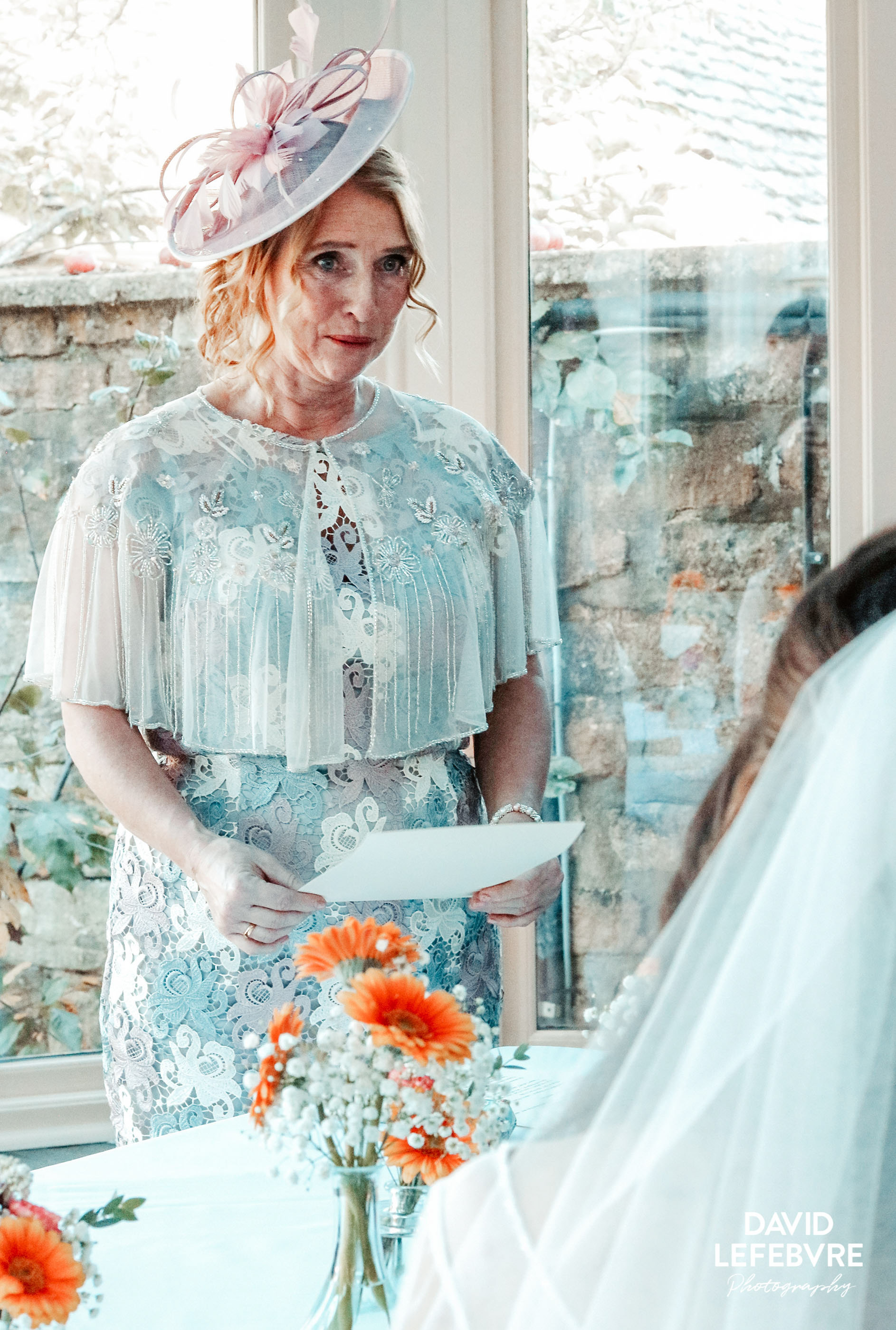 proud mum looking at newly weds bay tree hotel