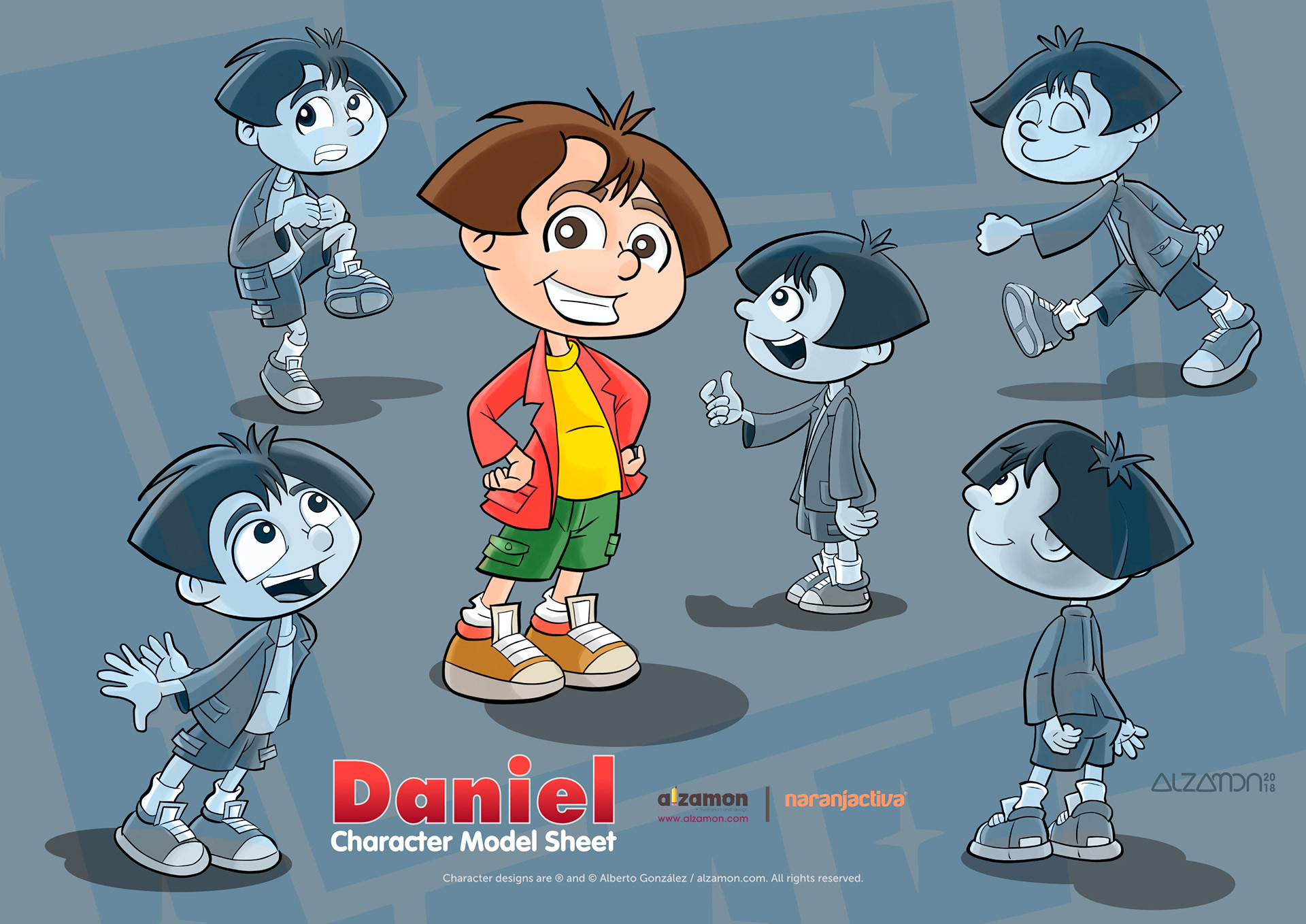 Daniel - Character model sheet