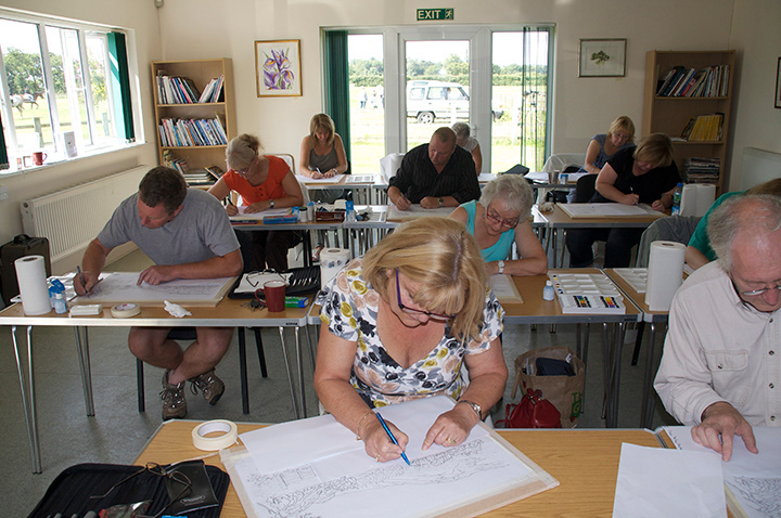 Workshop at the Sandpiper Studio on the Wirral