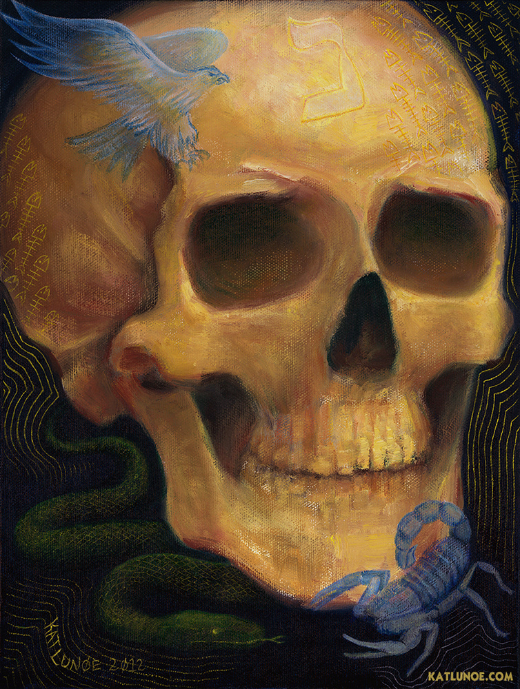 Death Tarot symbolism oil painting