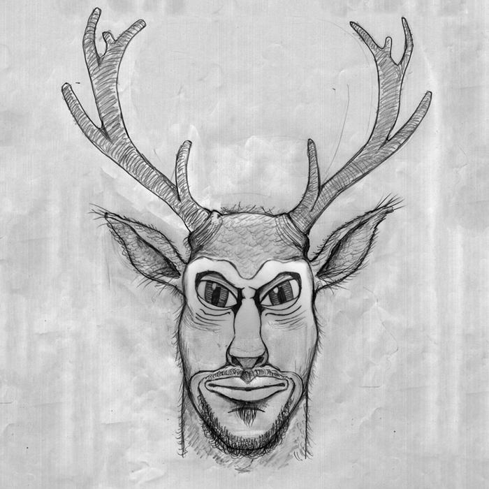 Concept for a Deerfolk Elf based on a radish for the Faerie Wood fantasy role-playing game