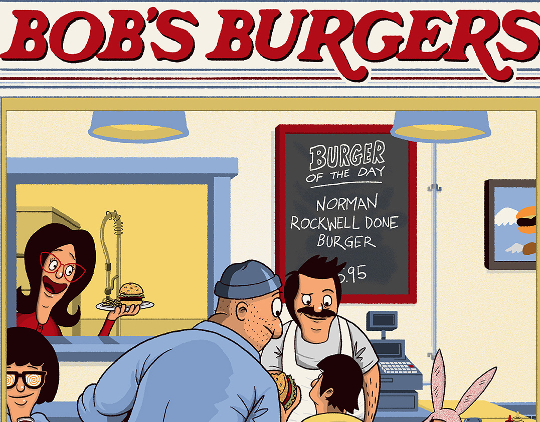 The Art of Ian Glaubinger - Bob's Burgers: Norman Rockwell Done Burger