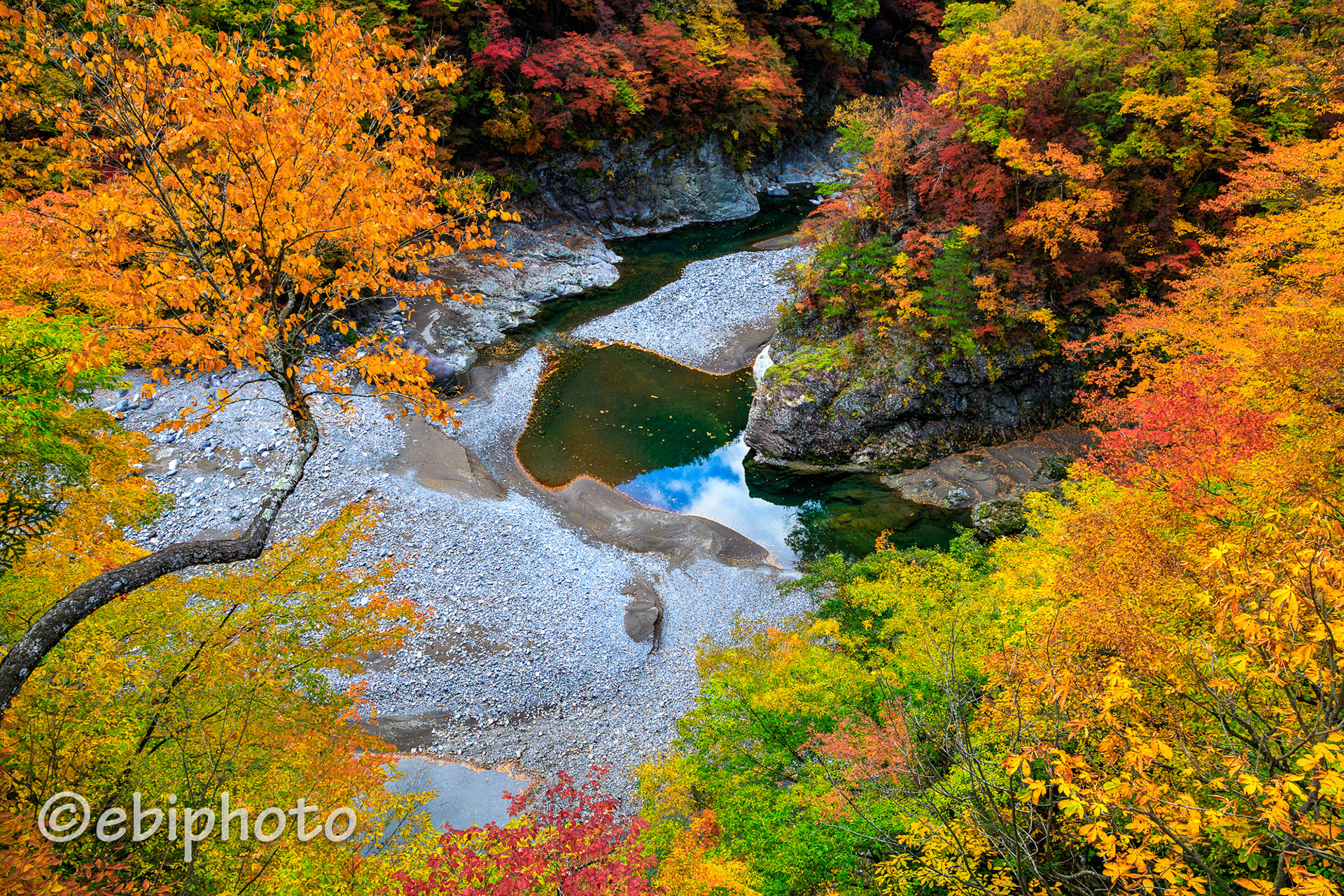 鬼怒川 紅葉