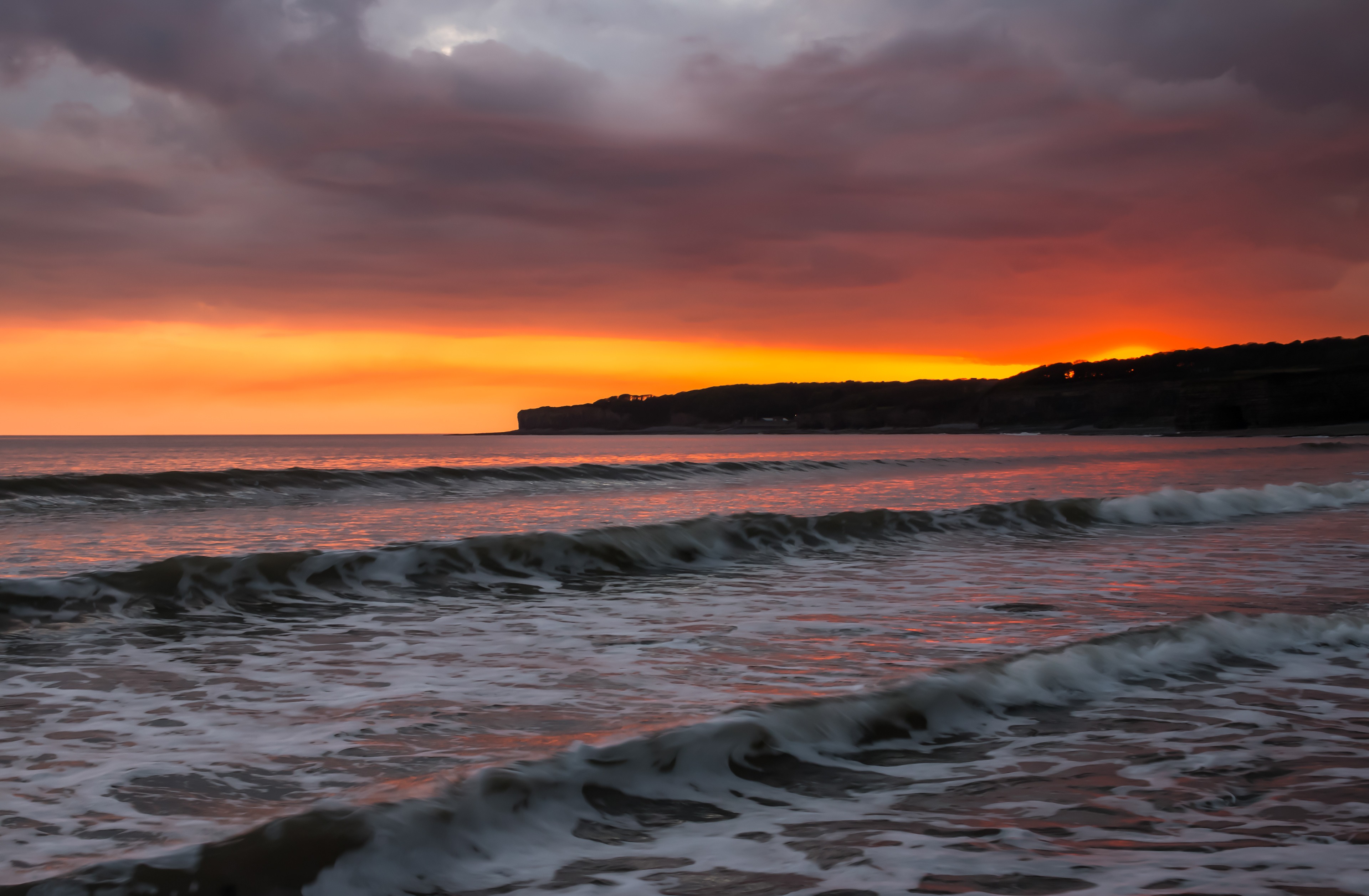 Llantwit Sunset Waves