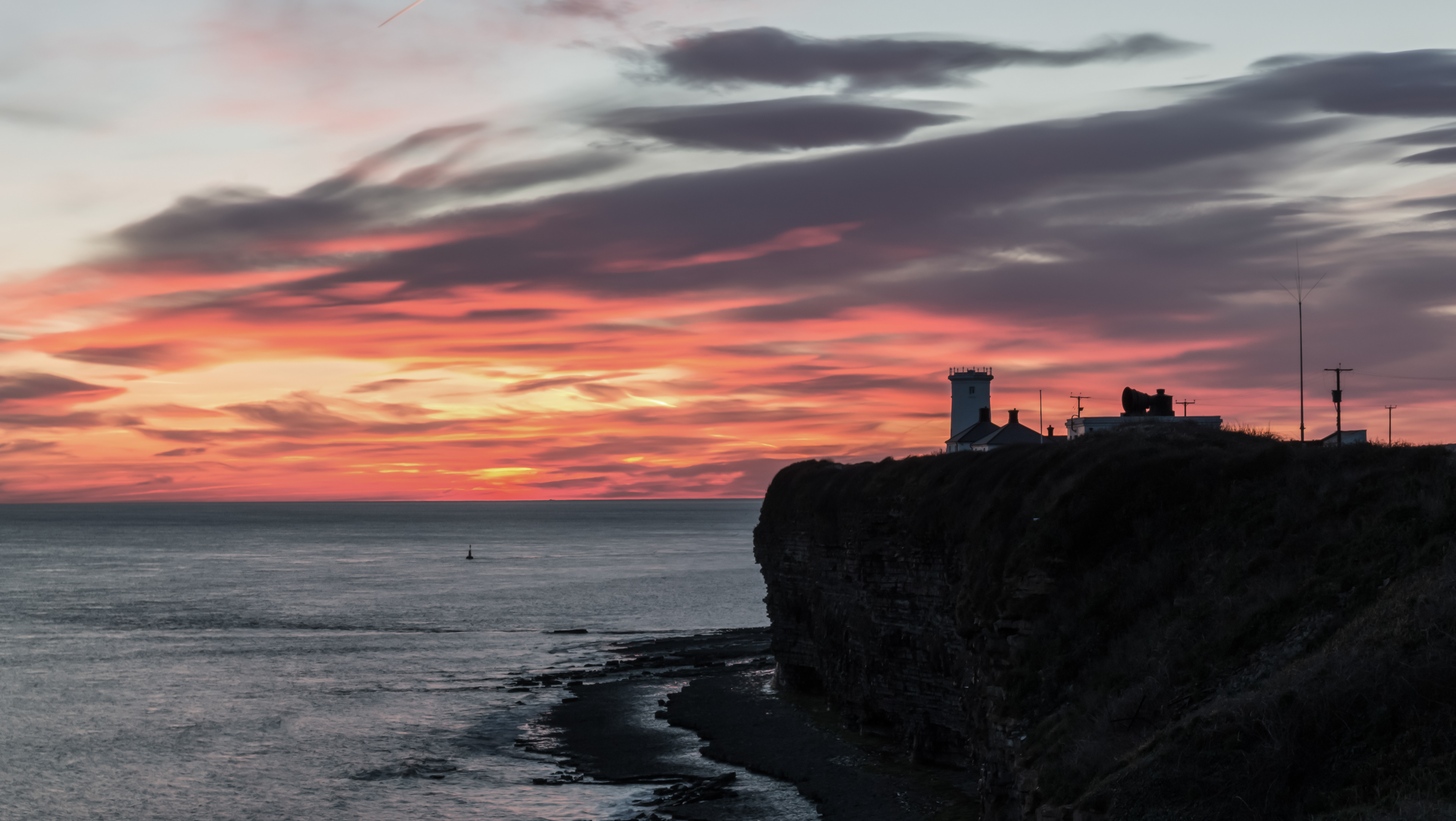 West Tower Fiery Sunset