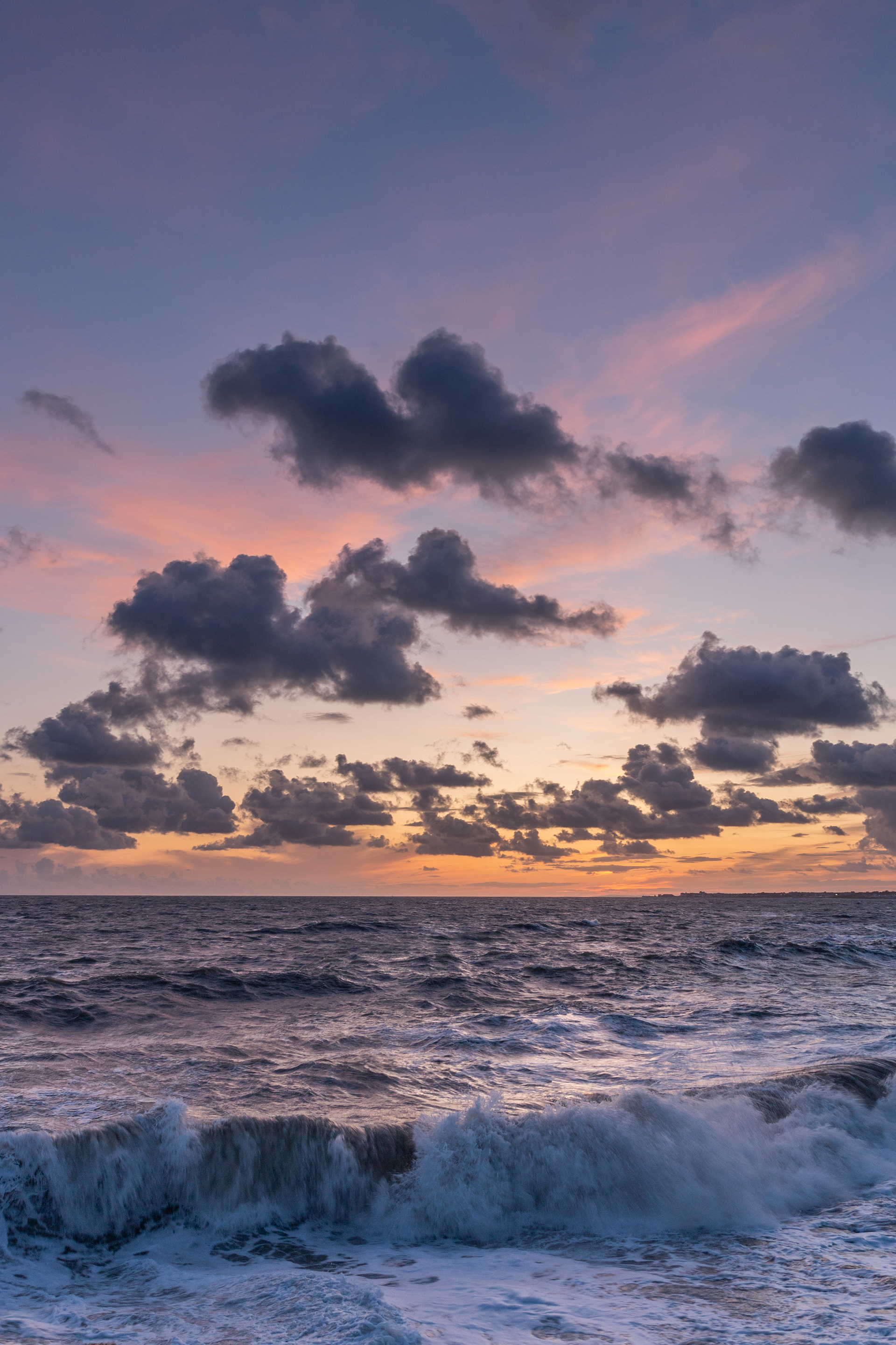 Ogmore Sunset Waves Portrait