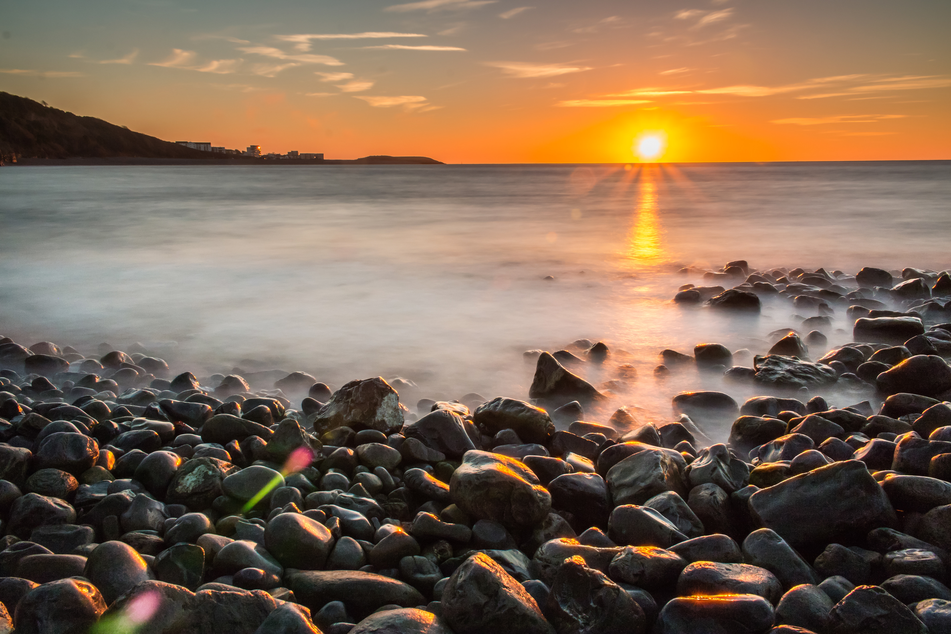 The Knap, Barry Sunset