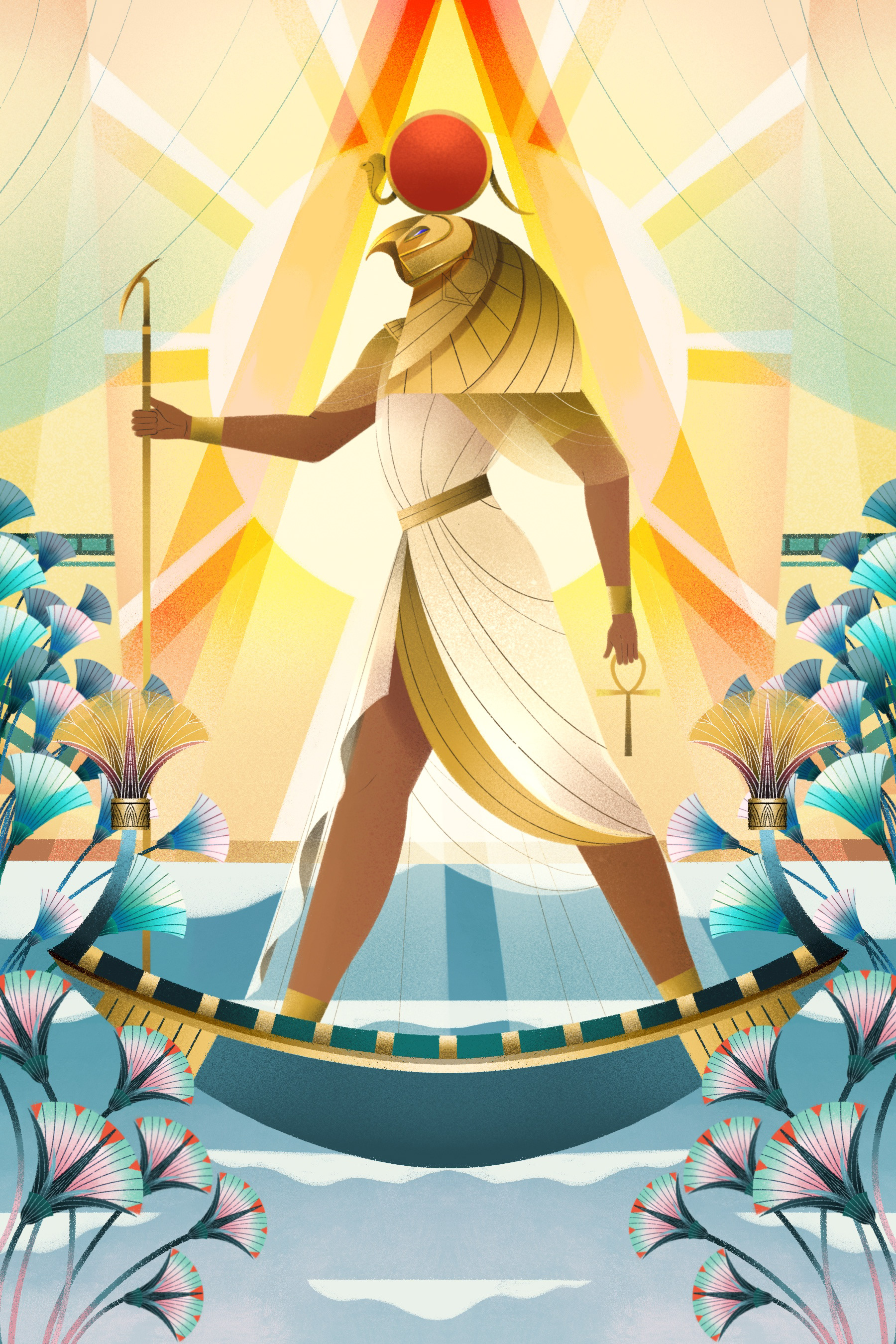 Meel T.'s Illustration Gods and Goddesses of Ancient Egypt Egyptian