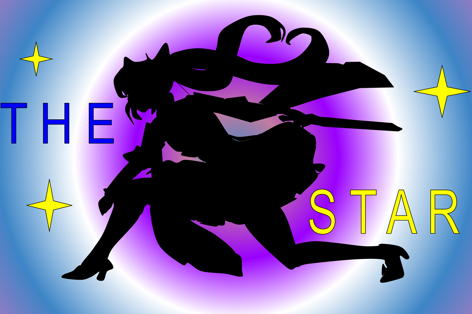 ACTION SILHOUETTE, Digital Design. Grade 5