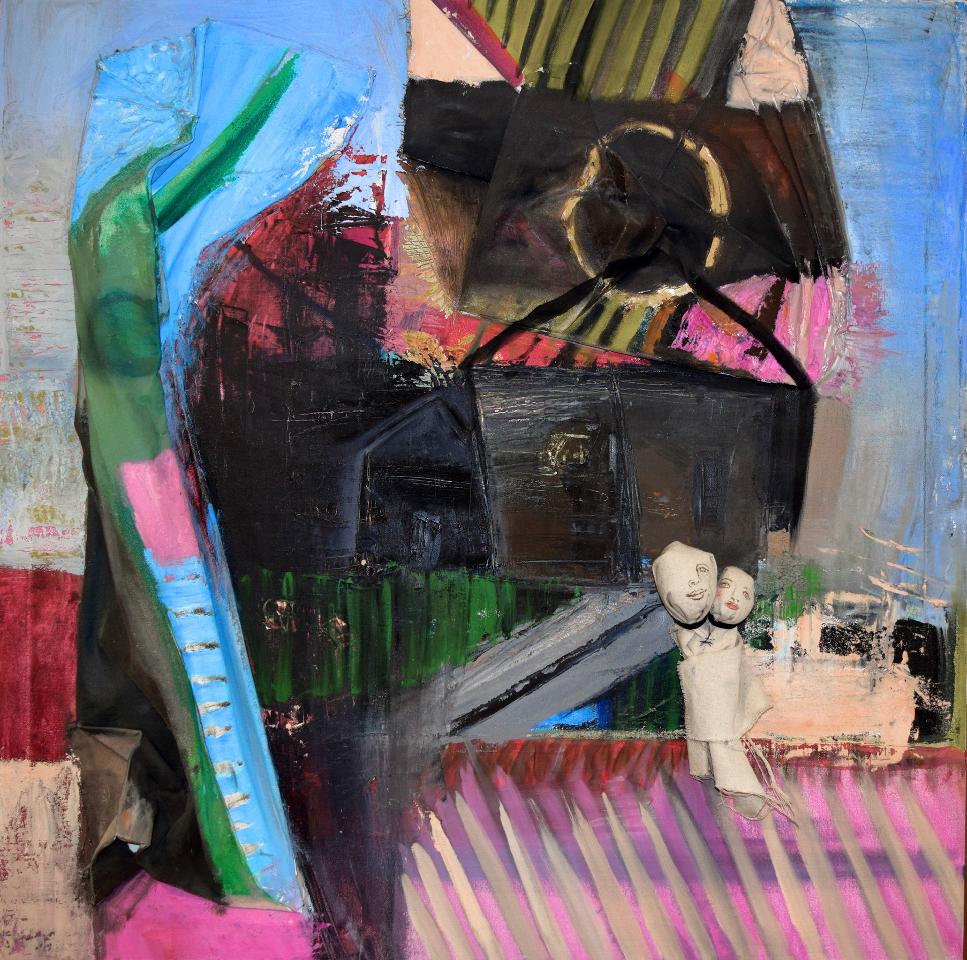 Mothers and Daughters. 2004. Oil on canvas, 30 x 30"