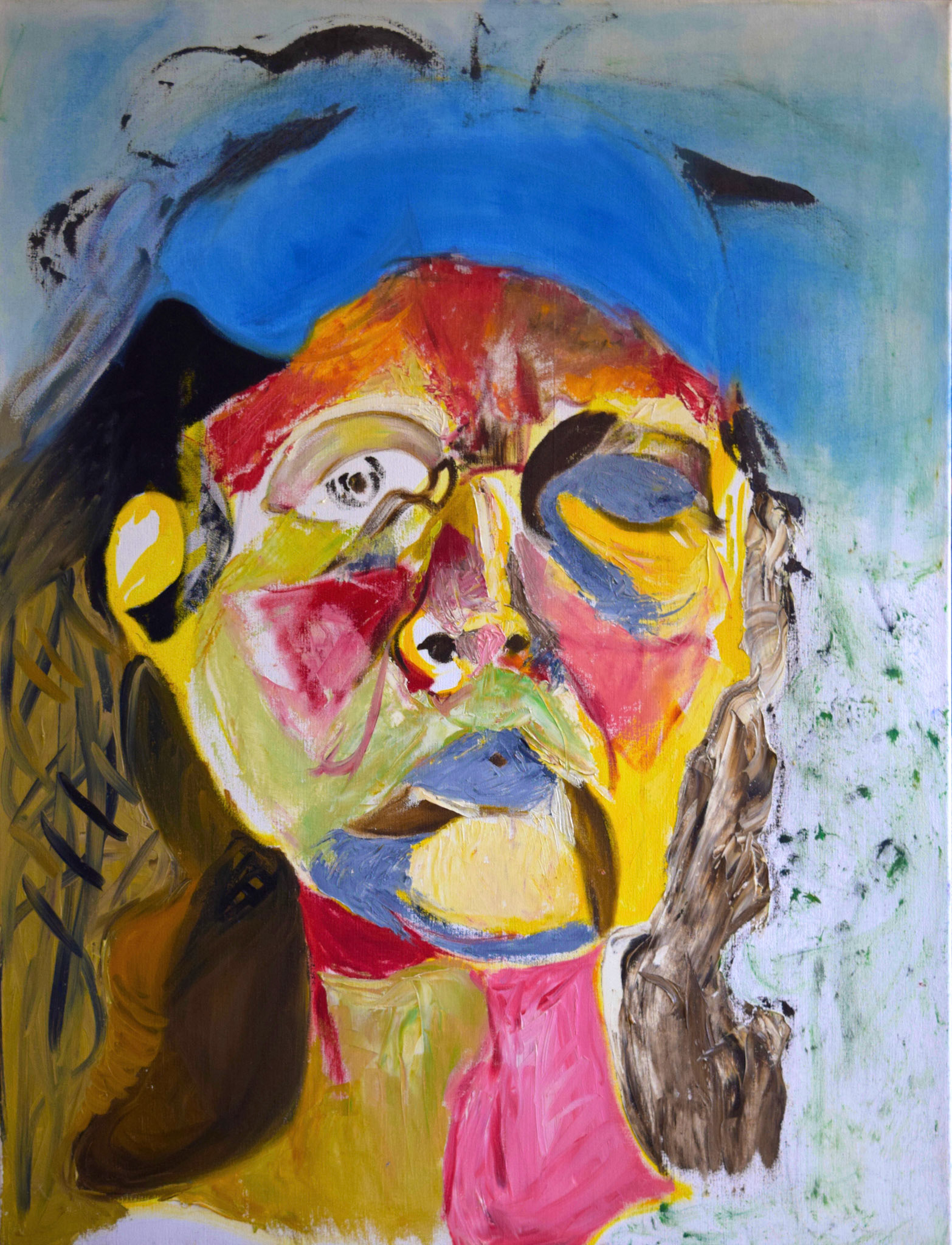 Unravel. 2004. Oil on canvas, 40 x 34"