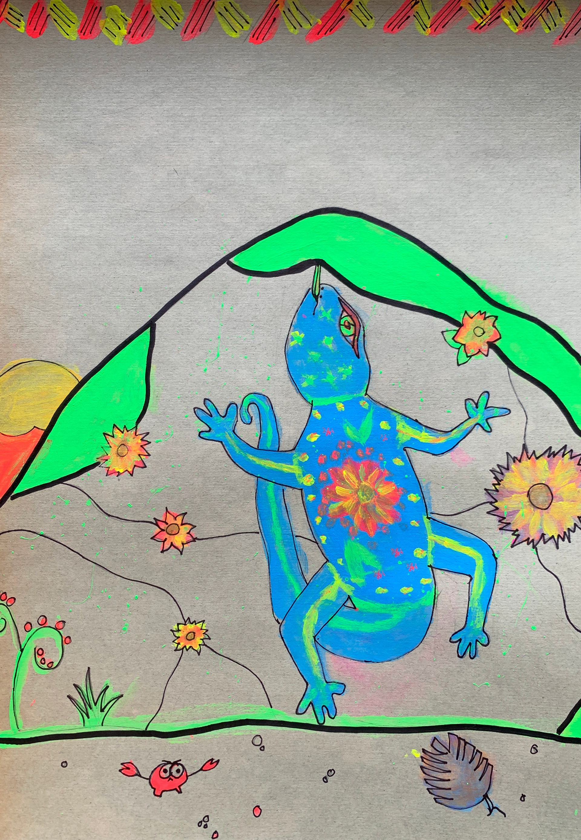 PAPEL AMATE PAINTING. Grade 5