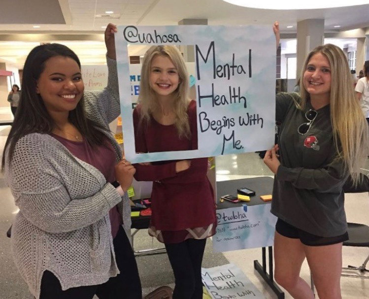 Held a mental health awareness event in the student center.