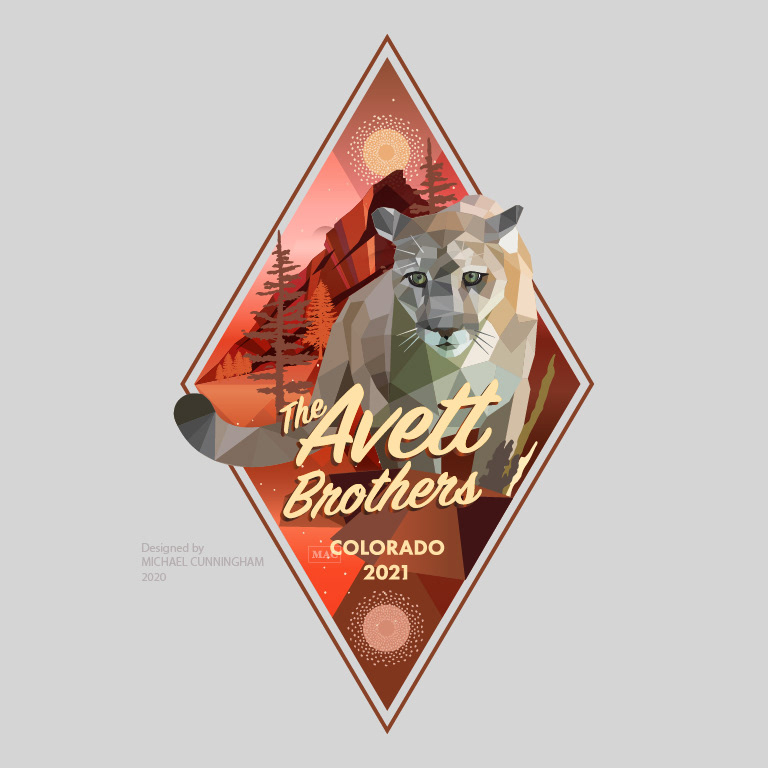 Low poly nature series: Mountain lion