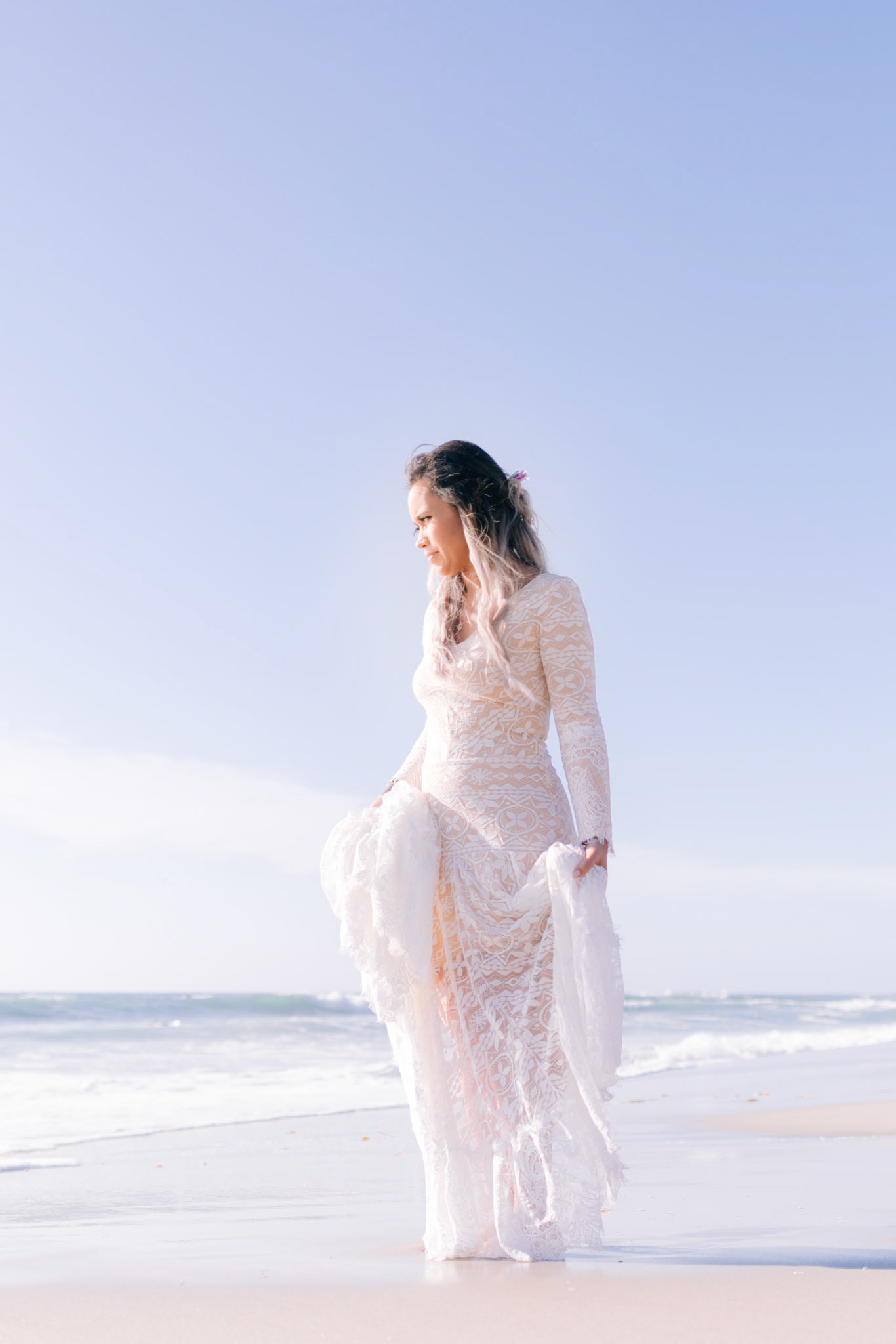 Cassy Velazquez Photography Bohemian Beach Wedding At Windansea