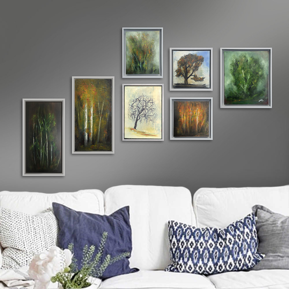 Original tree oil paintings by James Rooney