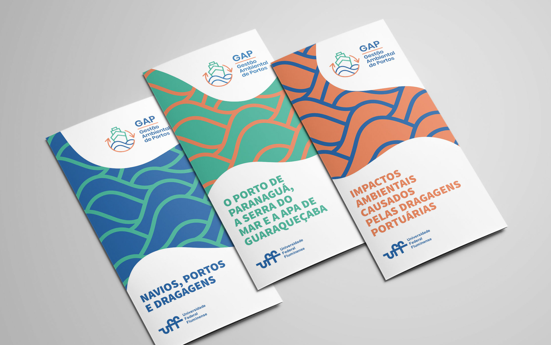 Disarme Grafico_identidade visual Gestão Ambiental de Portos, folders