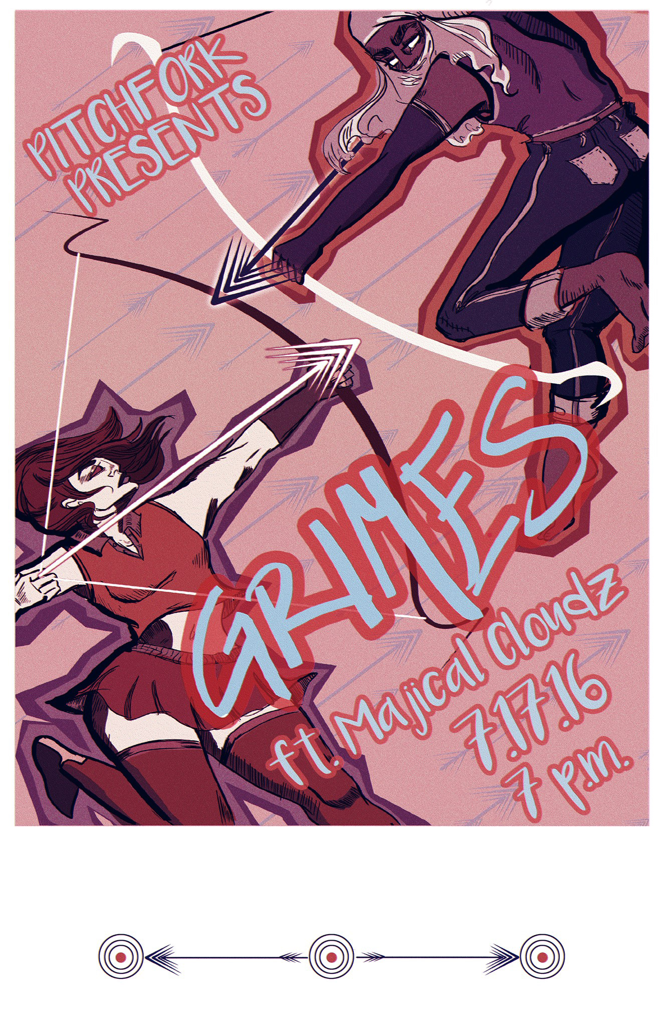 Grimes mock gig poster