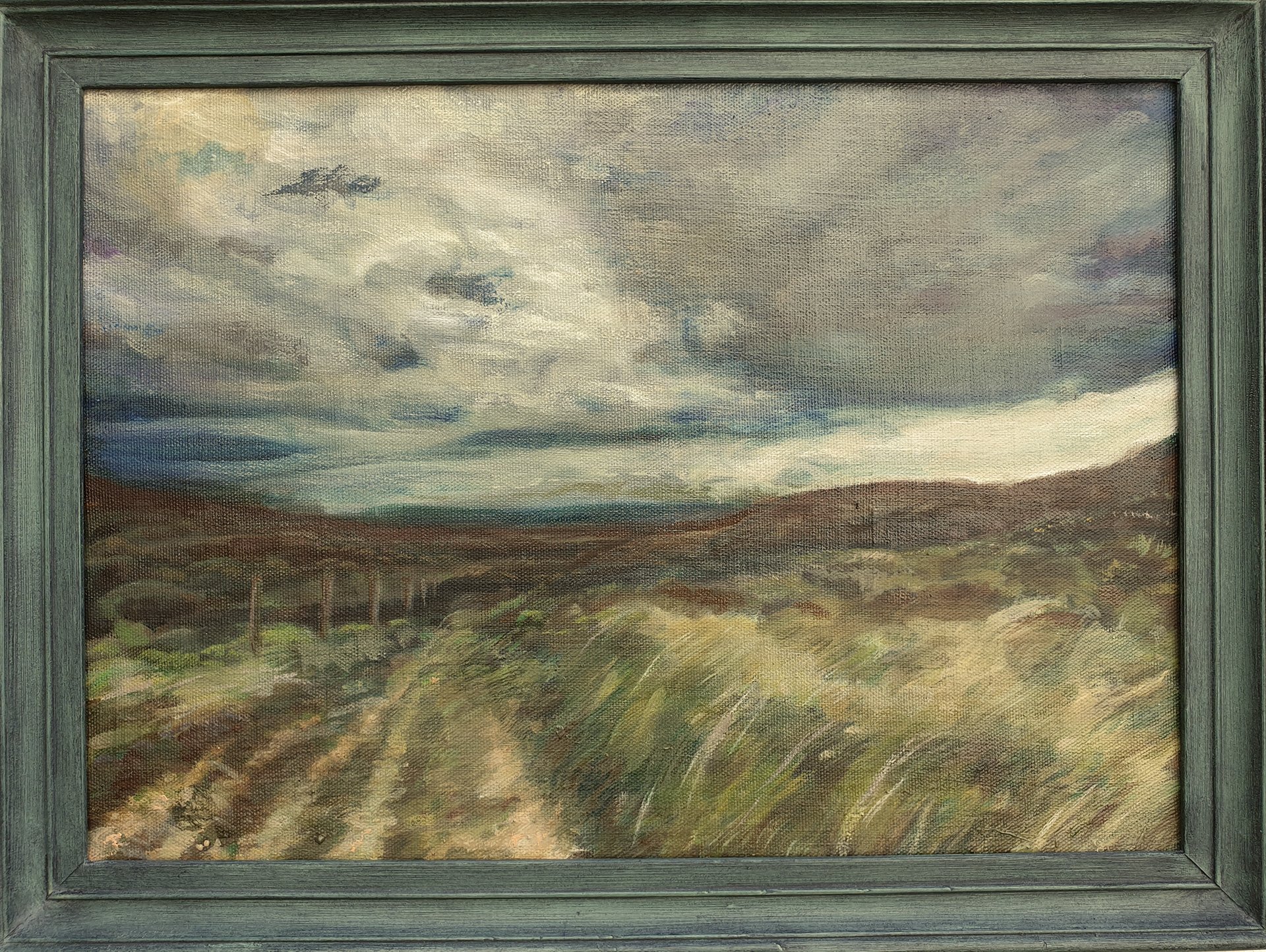 Heather and grasses oil on linen