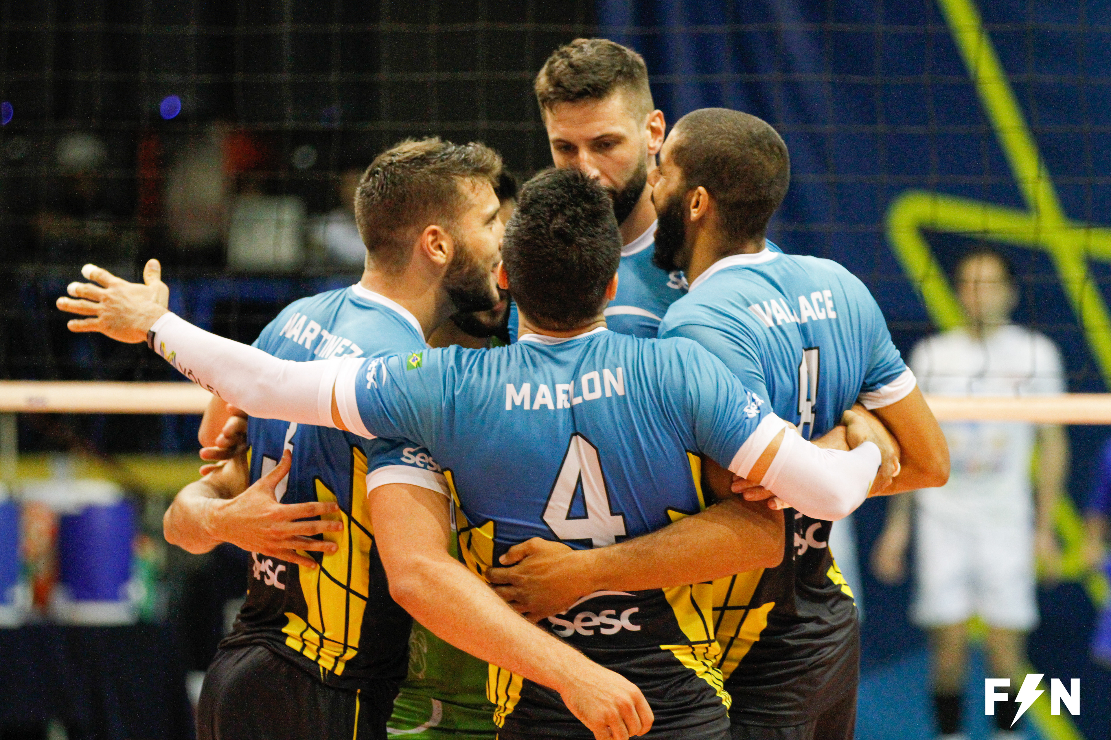 Lances da partida entre SESC RJ 3 x 2 TAUBATÉ, válida pela Superliga de Vôlei, temporada 2019/2020