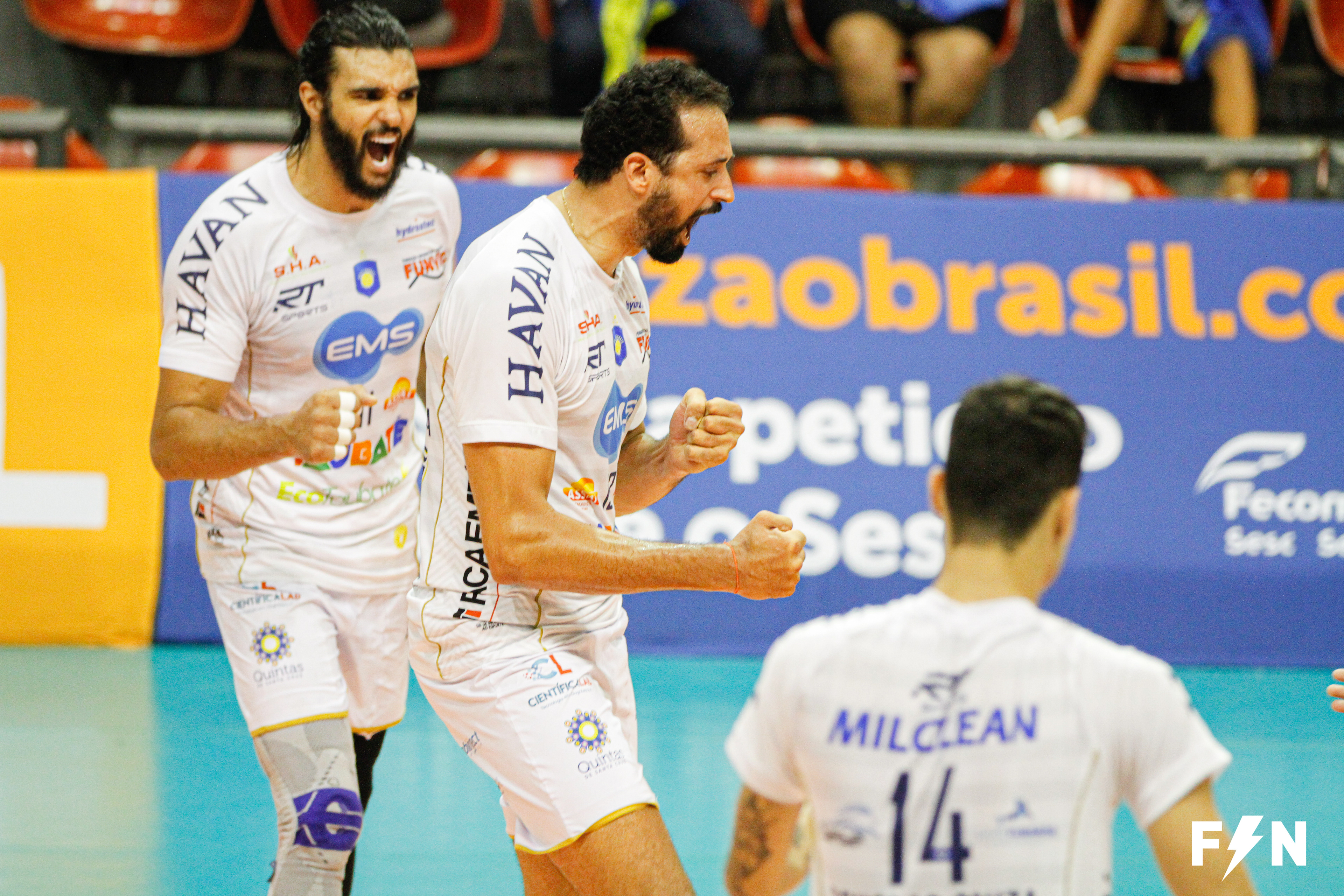 Lances da partida entre SESC RJ 3 x 2 TAUBATÉ, válida pela Superliga de Vôlei, temporada 2019/2020