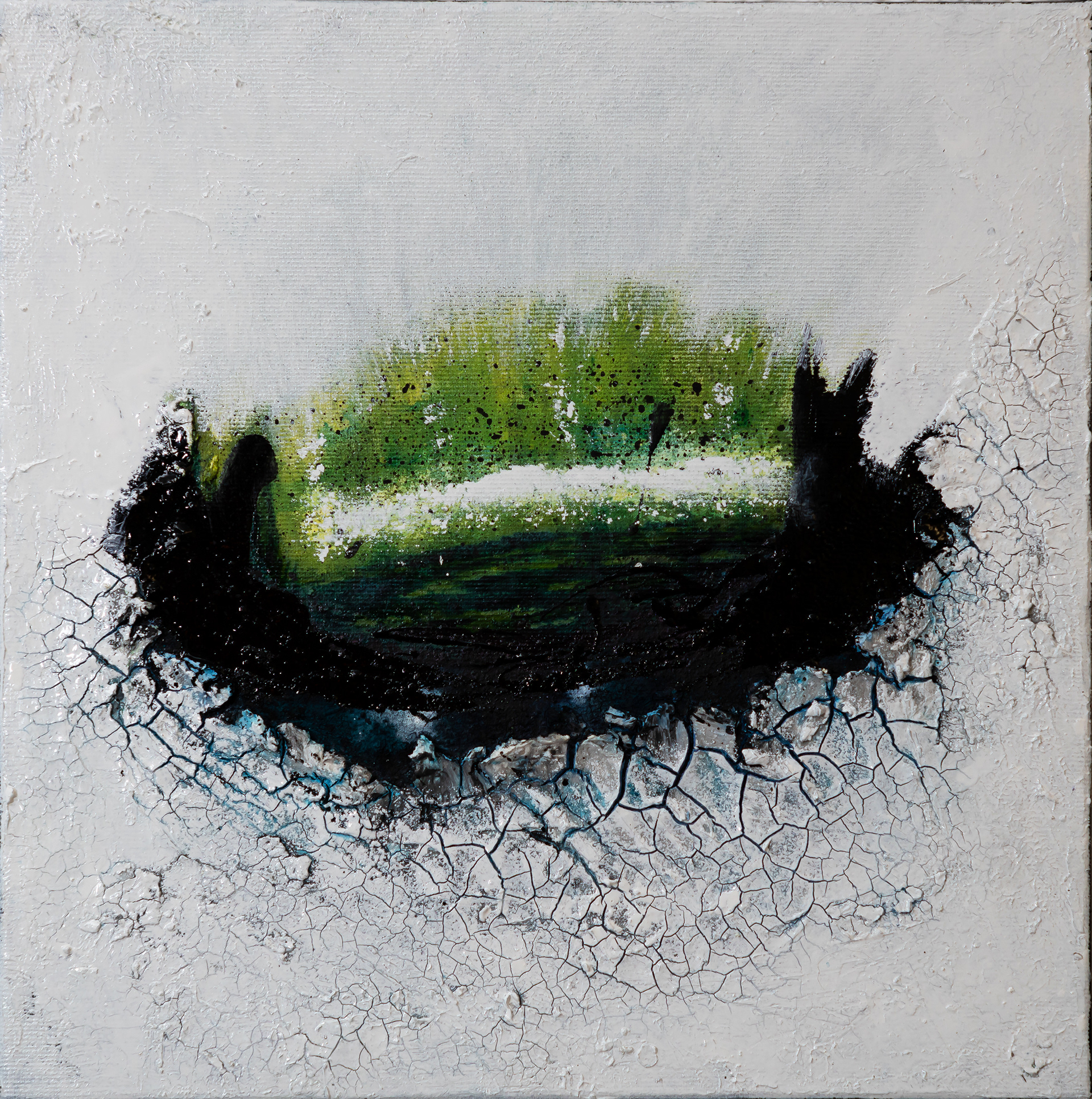 Verborgen IV | 30 x 30 cm | Acryl, Mischtechnik auf Leinwand | 2018 | Preis: 250€