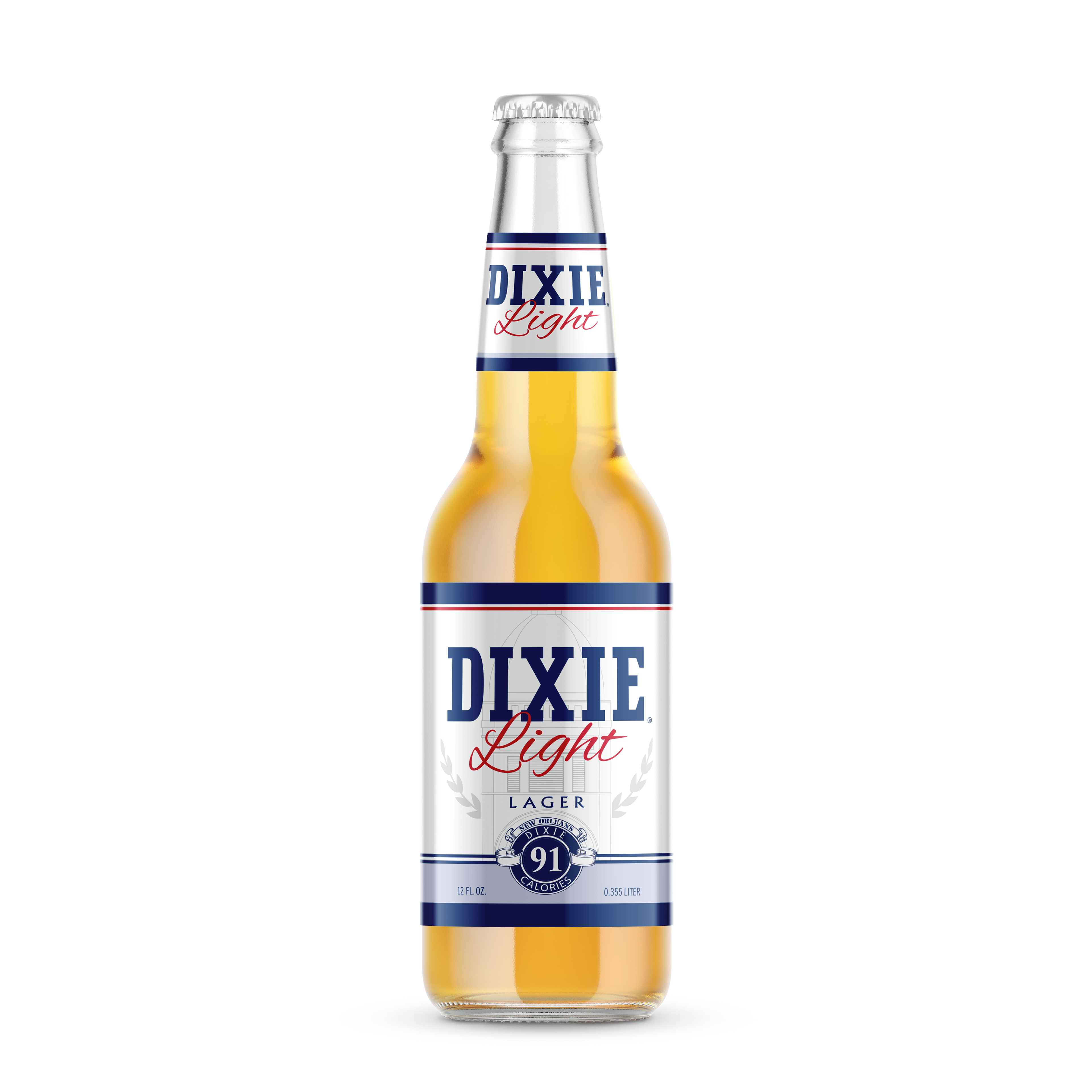 Dixie Light 12 oz. Bottle Design